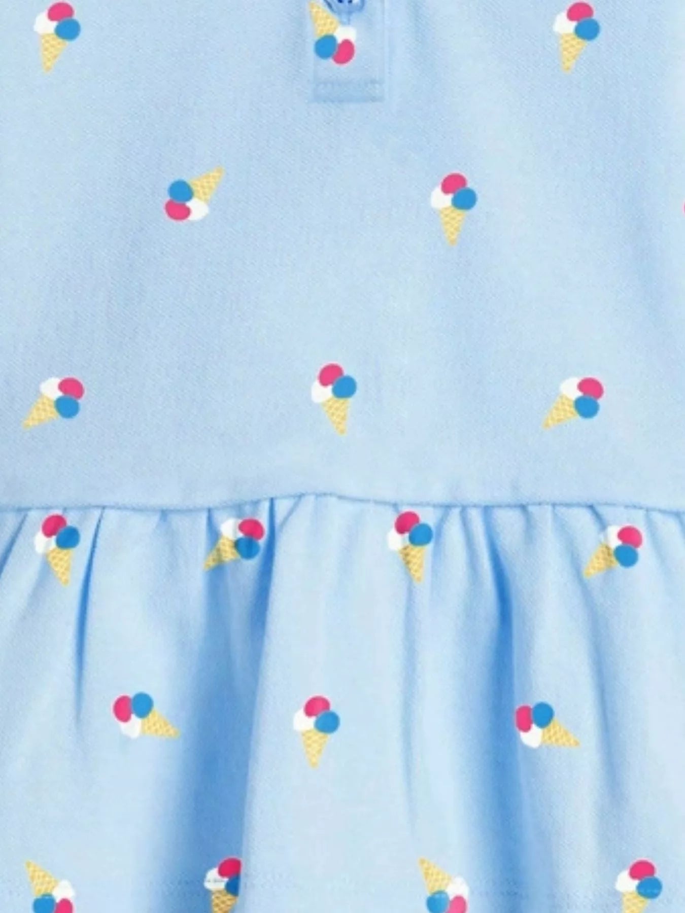 Children's Button Detail Short Sleeve Dress designed for comfort and style at Lookzlike
