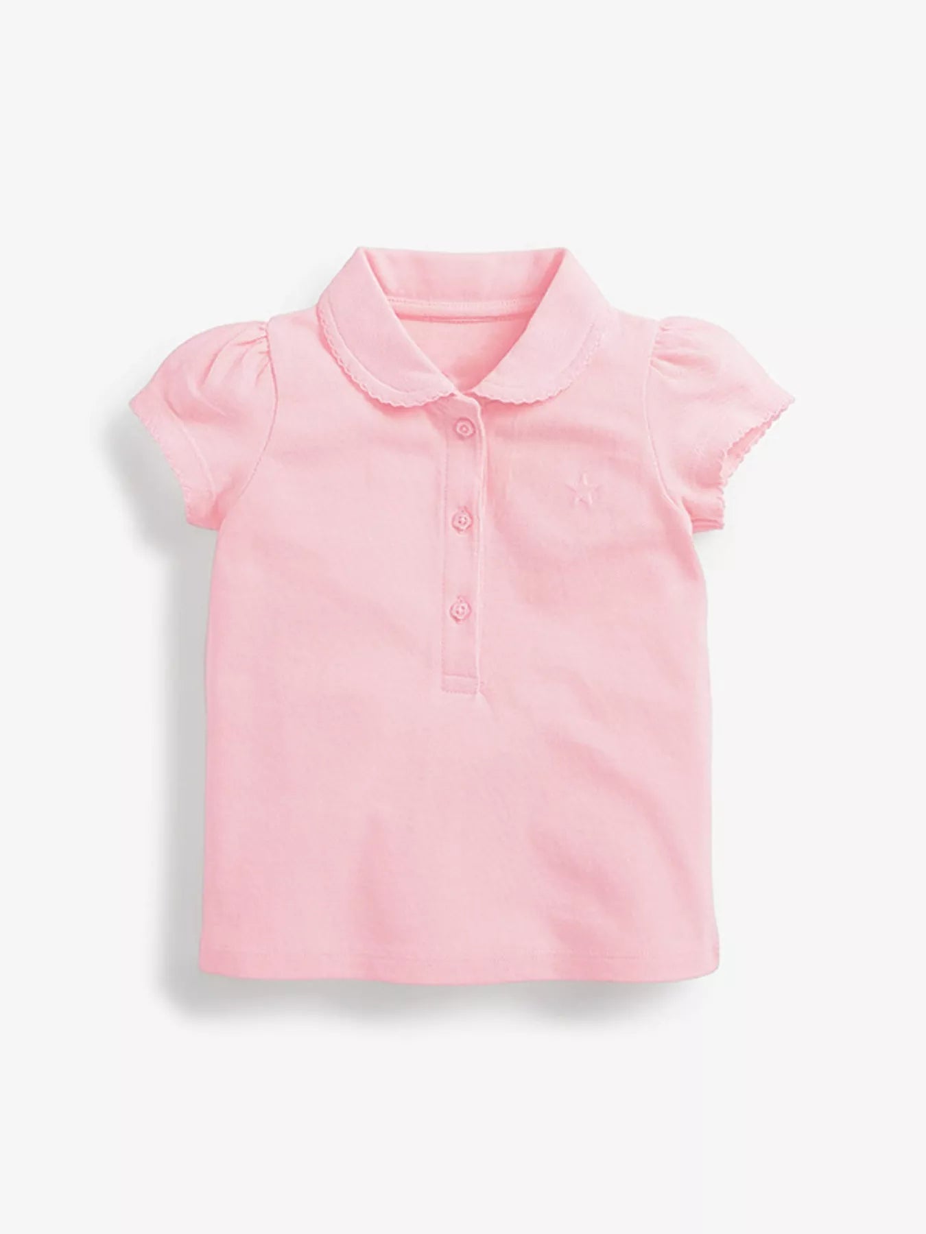 Children's Button Detail Short Sleeve Polo designed for comfort and style at Lookzlike