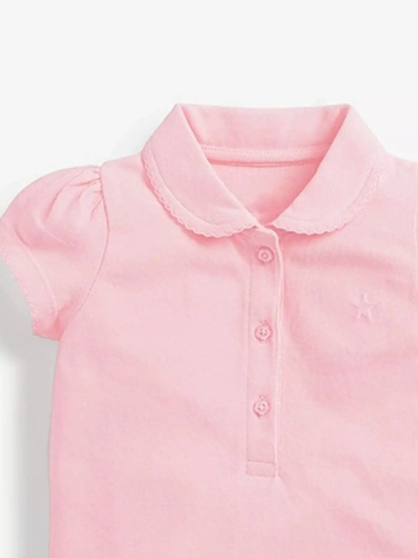 Children's Button Detail Short Sleeve Polo designed for comfort and style at Lookzlike