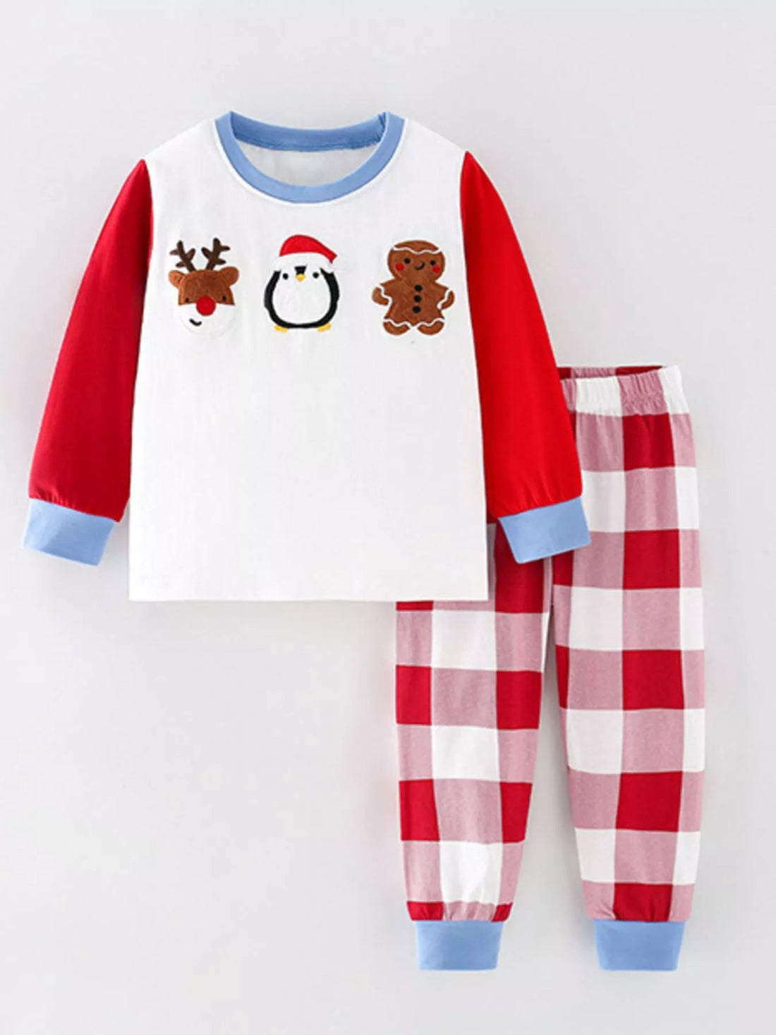 Children's Christmas Character Long Sleeve Top and Pants Set designed for comfort and style at Lookzlike
