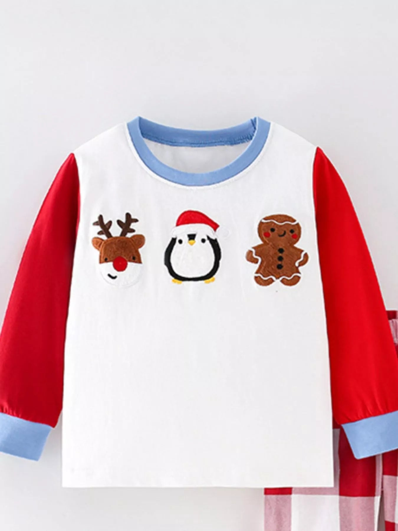Children's Christmas Character Long Sleeve Top and Pants Set designed for comfort and style at Lookzlike