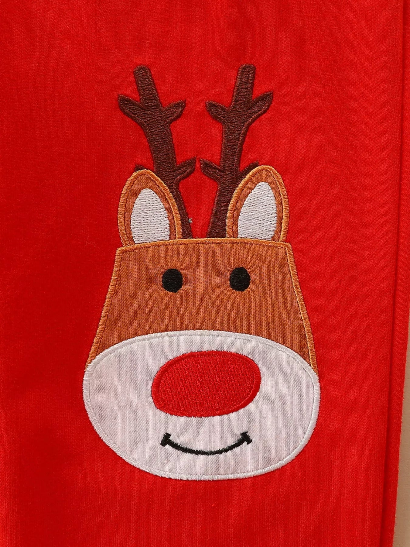 Children's Christmas Dog & Reindeer Round Neck Outfit Set designed for comfort and style at Lookzlike