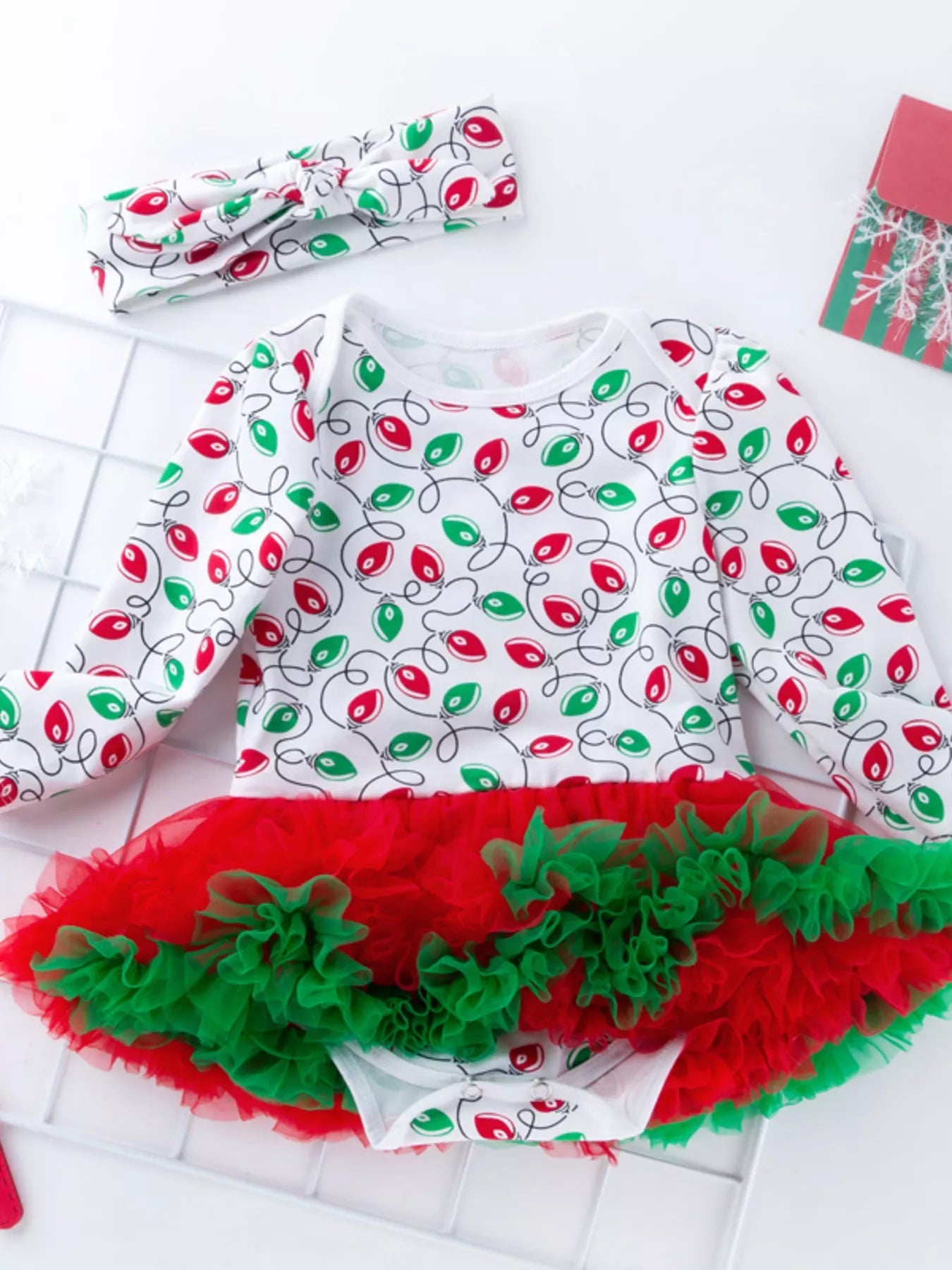 Children's Christmas One Piece Dress with Headband designed for comfort and style at Lookzlike