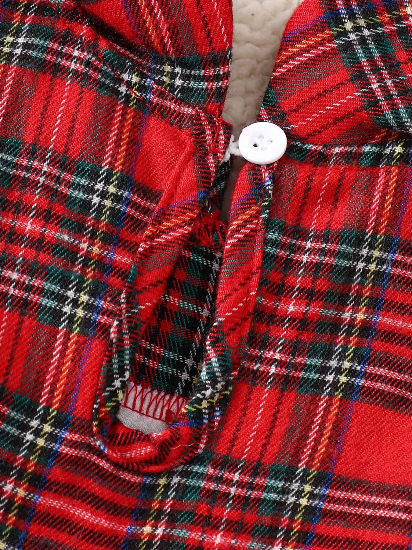 Children's Christmas Plaid Embroidered Smocked Dress designed for comfort and style at Lookzlike