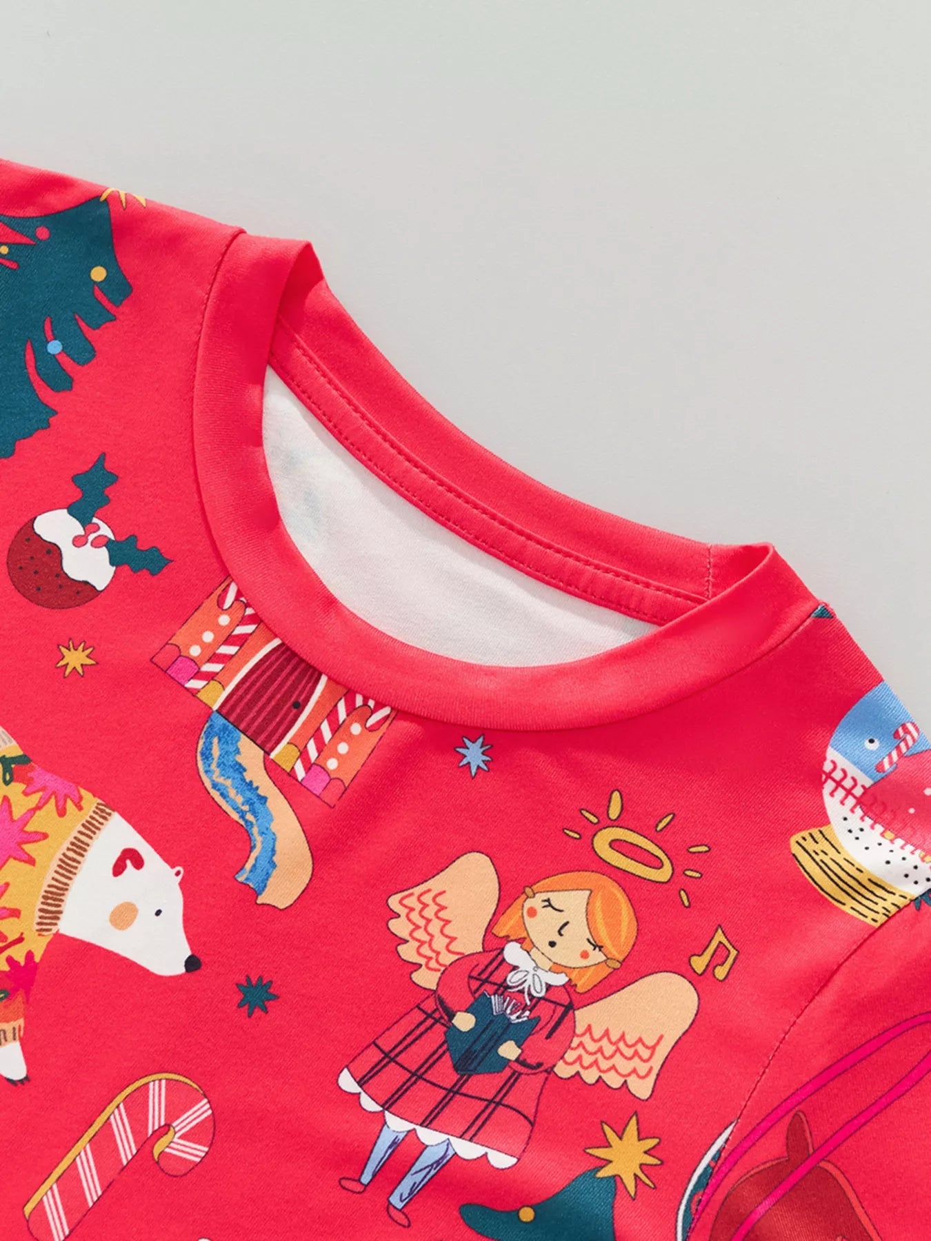 Children's Christmas Print Pajama Set designed for comfort and style at Lookzlike