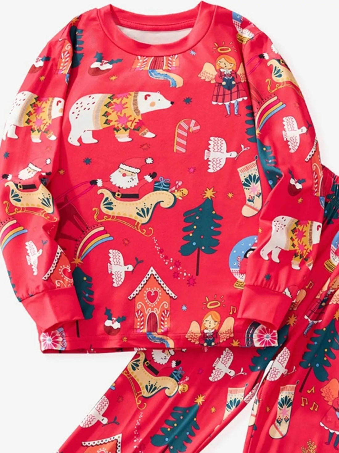 Children's Christmas Print Pajama Set designed for comfort and style at Lookzlike