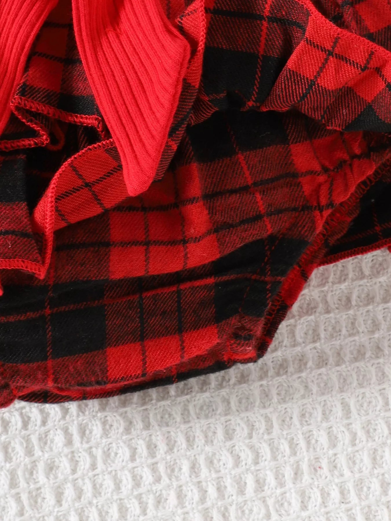 Children's Christmas Ruffle Trim 4 - Piece Set designed for comfort and style at Lookzlike