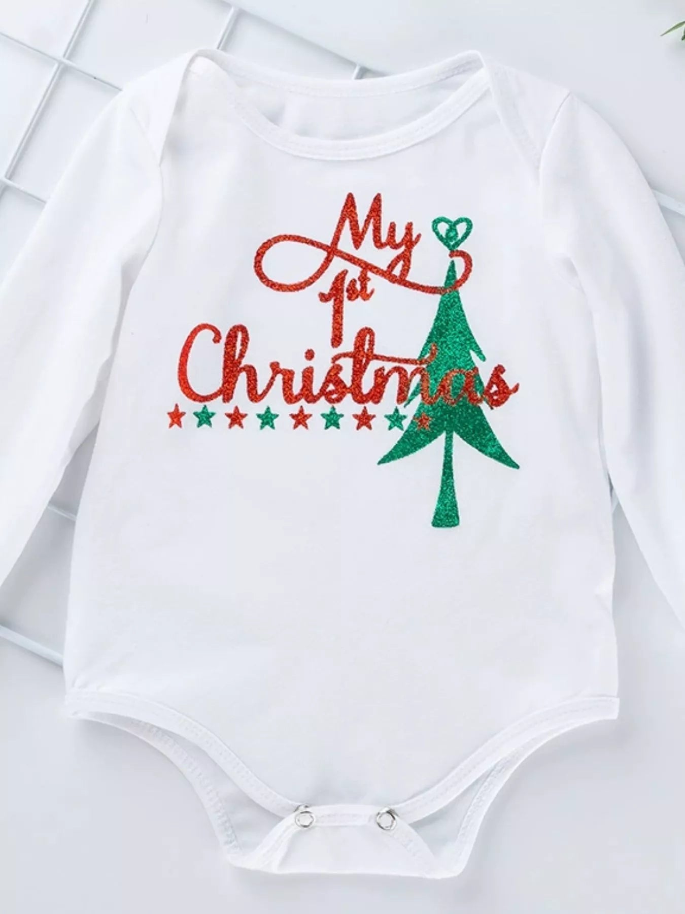 Children's Christmas Santa Baby 4 Piece Outfit Set designed for comfort and style at Lookzlike
