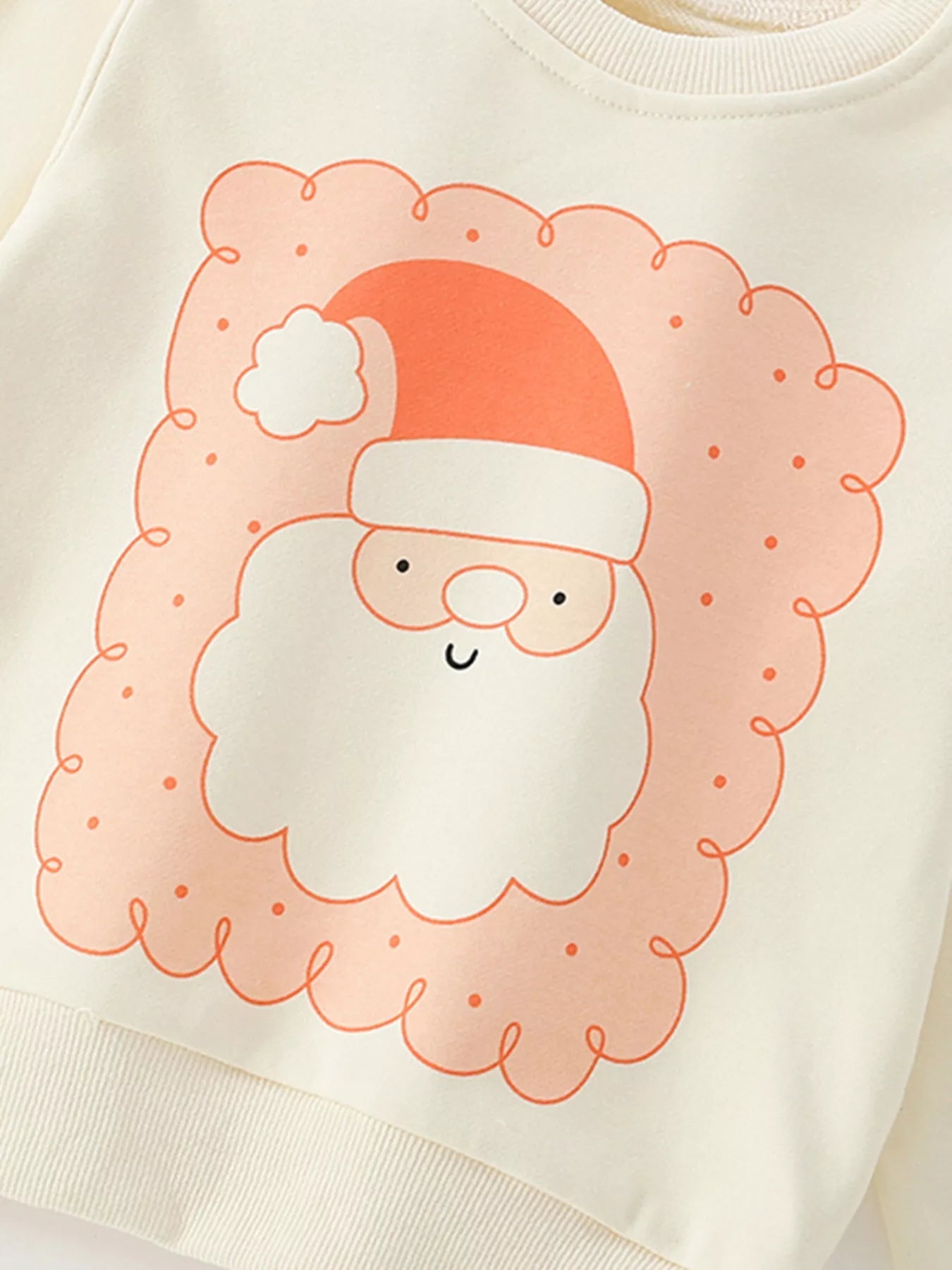 Children's Christmas Santa Crewneck Sweatshirt designed for comfort and style at Lookzlike