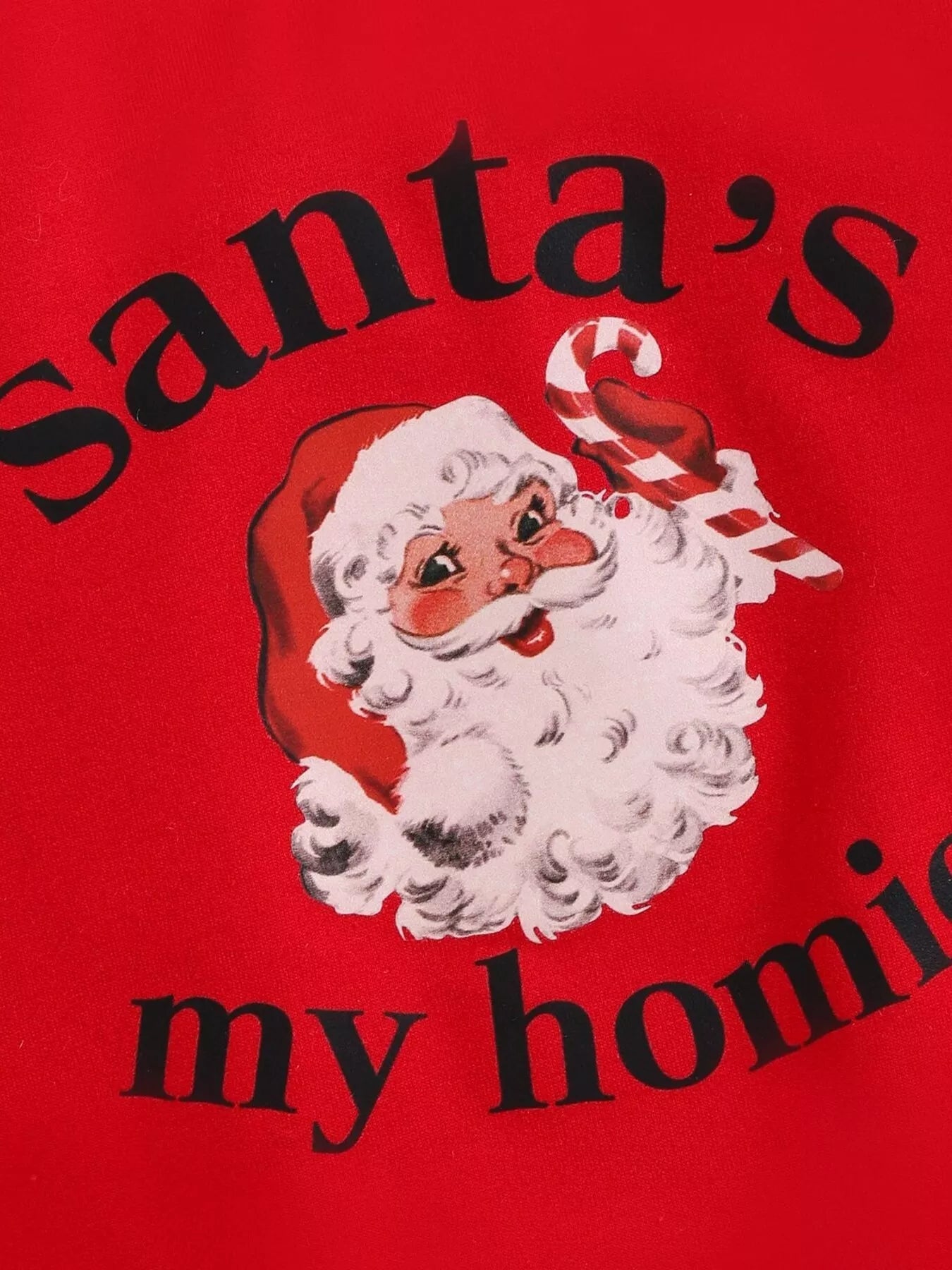 Children's Christmas Santa 's My Homie Graphic Sweatshirt designed for comfort and style at Lookzlike