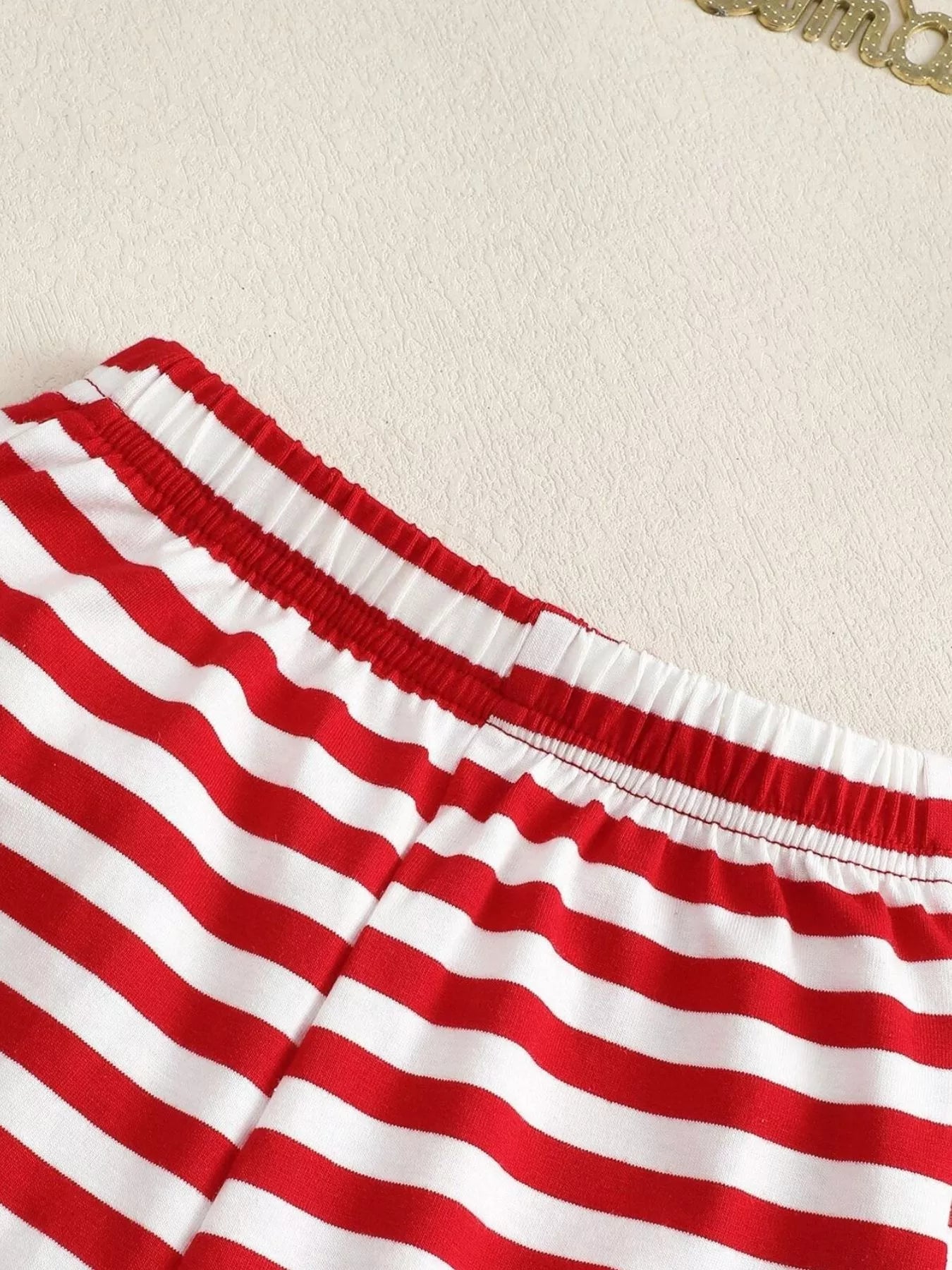 Children's Christmas Striped Pajama Set designed for comfort and style at Lookzlike