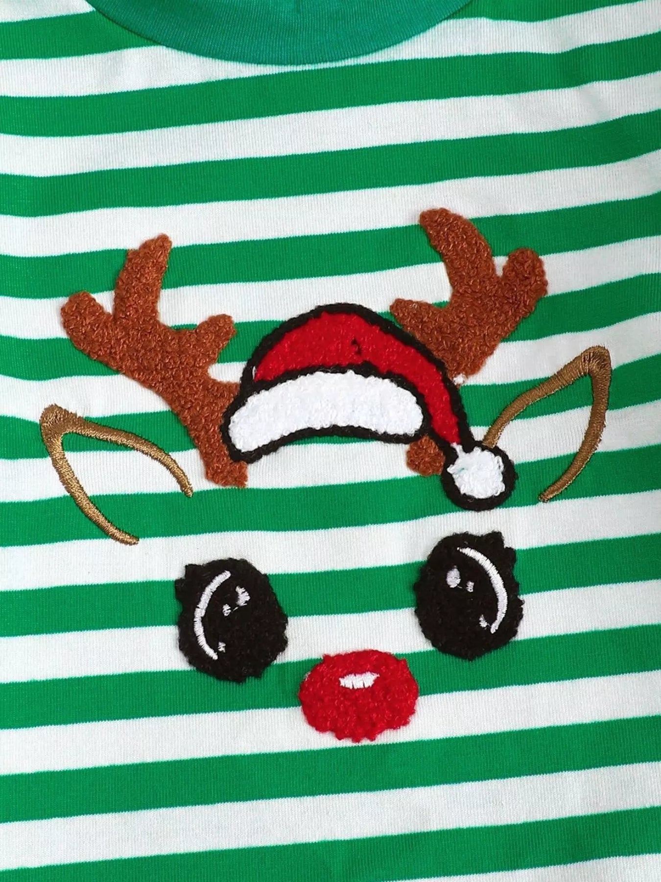 Children's Christmas Striped Pajama Set designed for comfort and style at Lookzlike