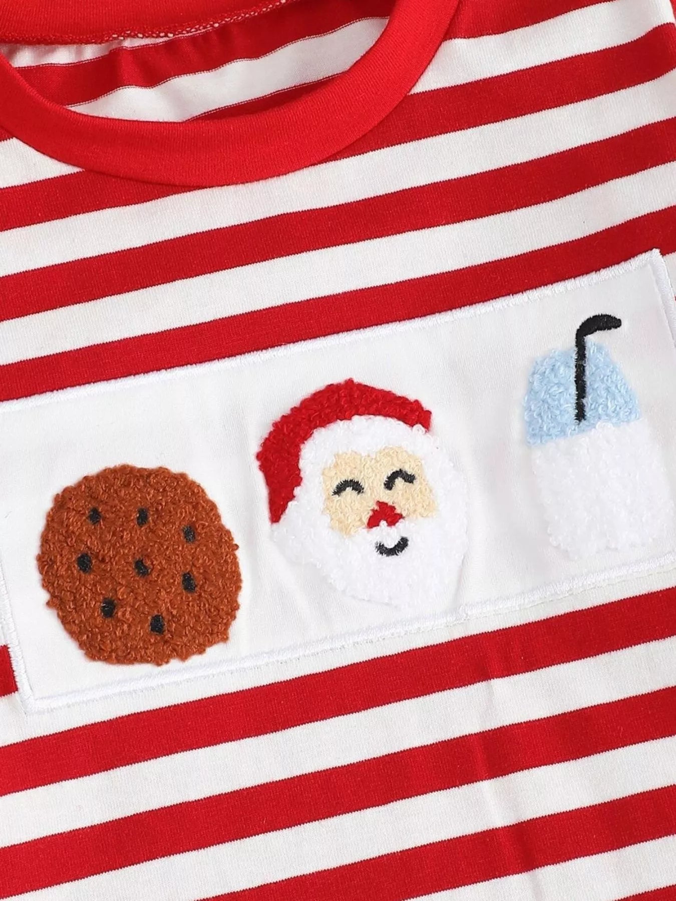 Children's Christmas Striped Pajama Set designed for comfort and style at Lookzlike