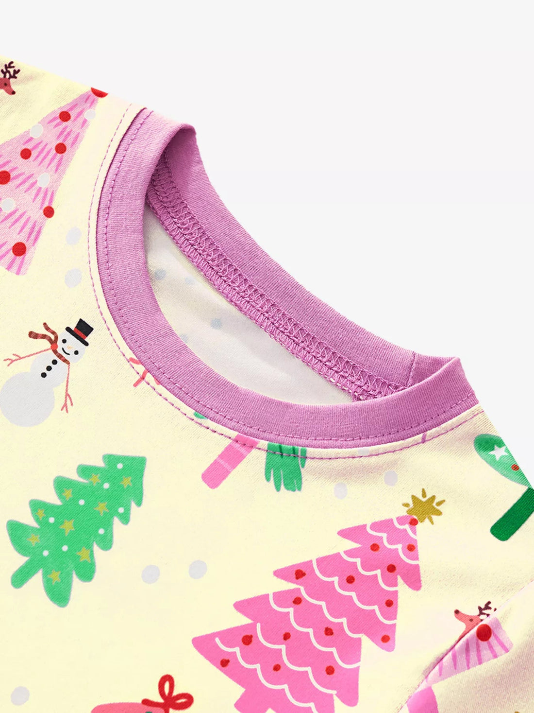 Children's Christmas Tree Print Pajama Set designed for comfort and style at Lookzlike