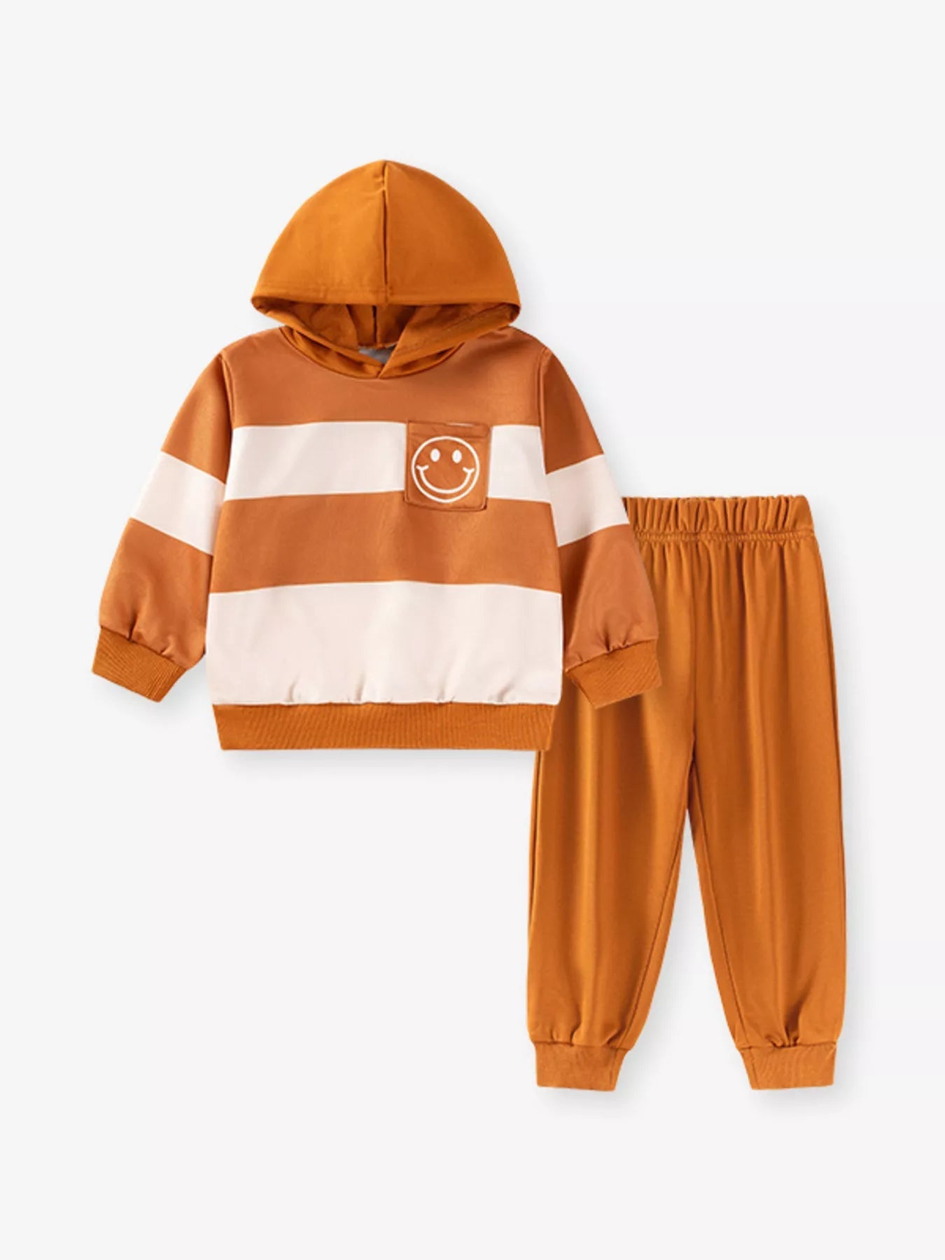 Children's Color Block Hoodie & Pants Set designed for comfort and style at Lookzlike