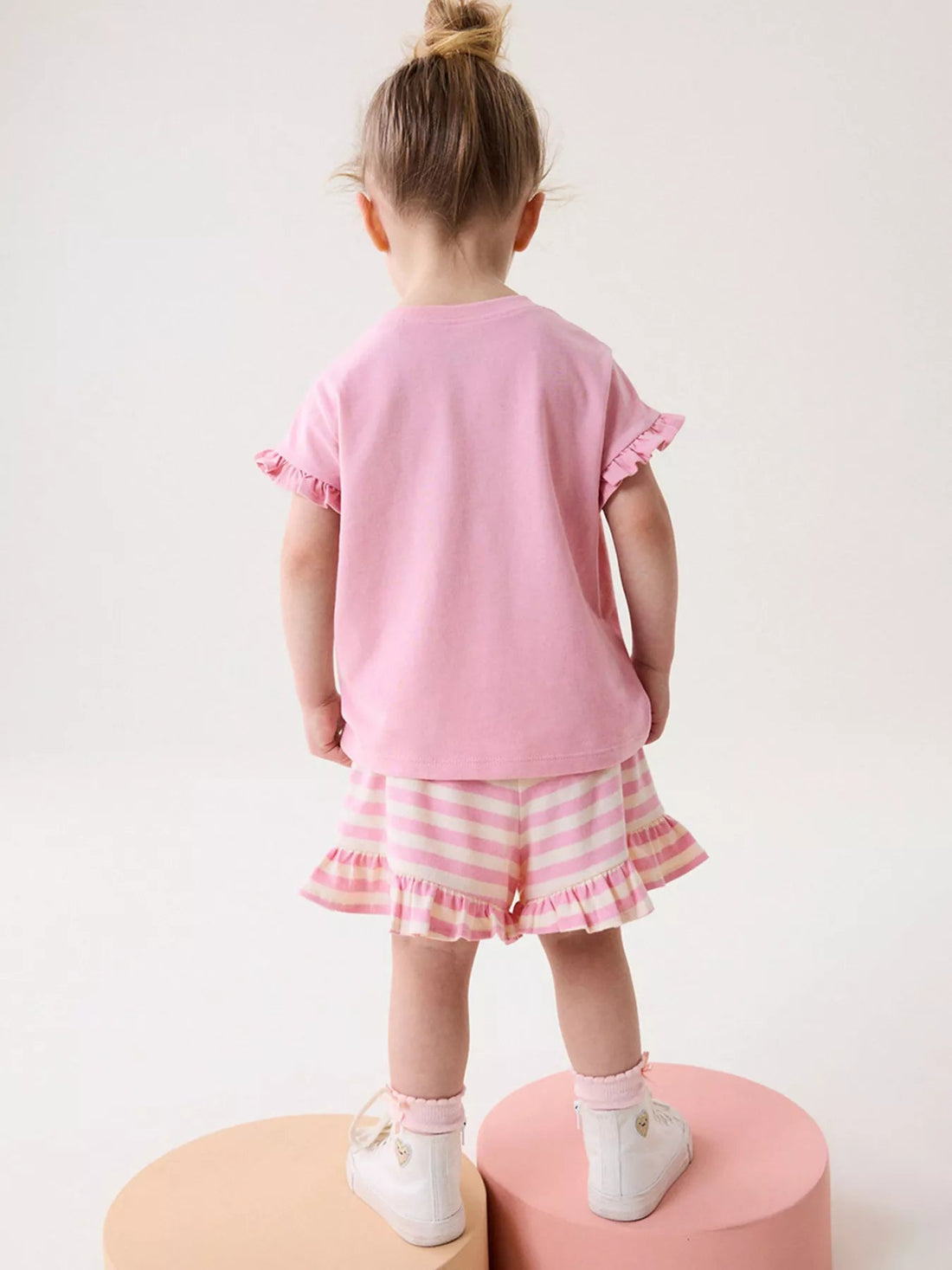Children's Cute Bunny Applique Ruffle Trim Set designed for comfort and style at Lookzlike
