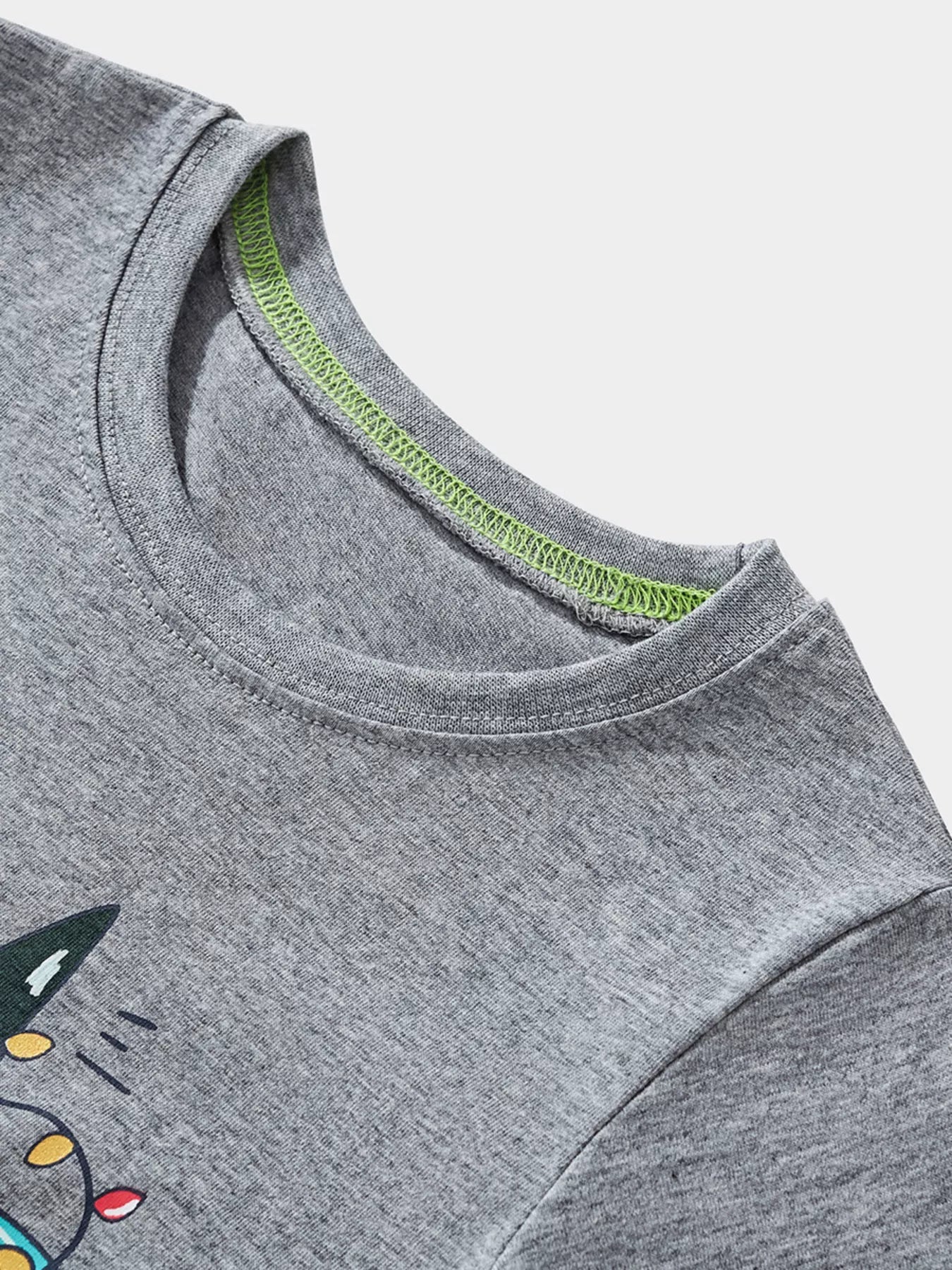 Children's Dinosaur Christmas Tree Graphic Long Sleeve T-Shirt designed for comfort and style at Lookzlike