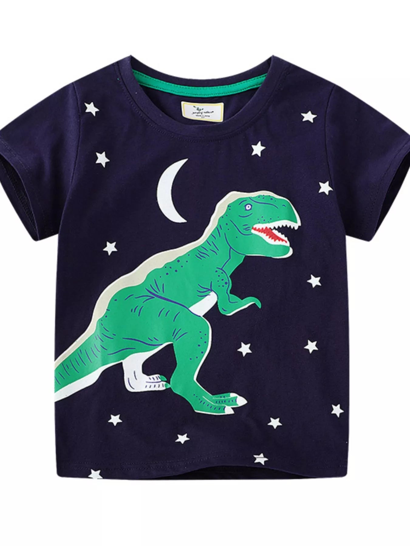 Children's Dinosaur Crew Neck Short Sleeve T-Shirt designed for comfort and style at Lookzlike