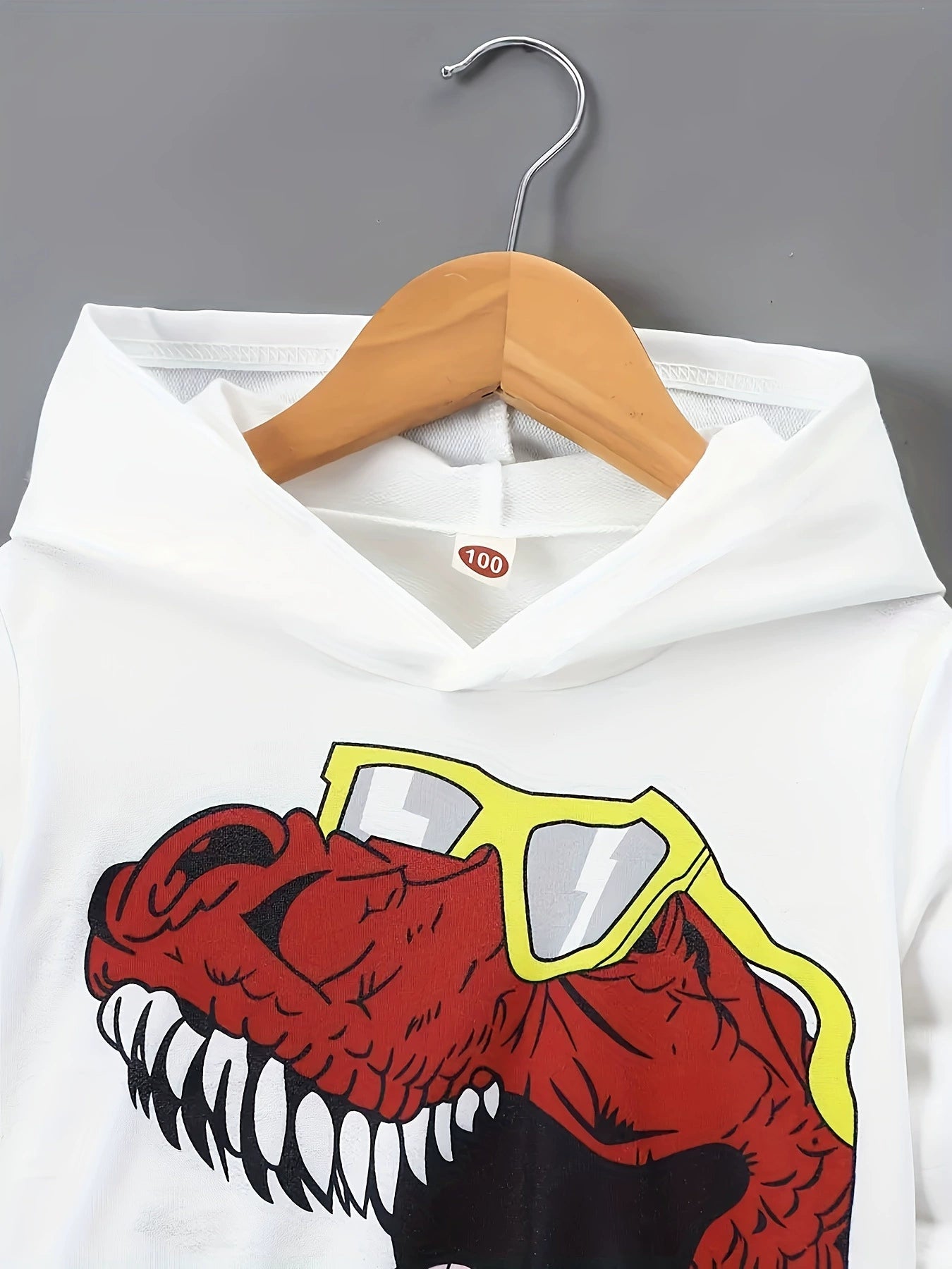 Children's Dinosaur Graphic Hoodie and Pants Set designed for comfort and style at Lookzlike
