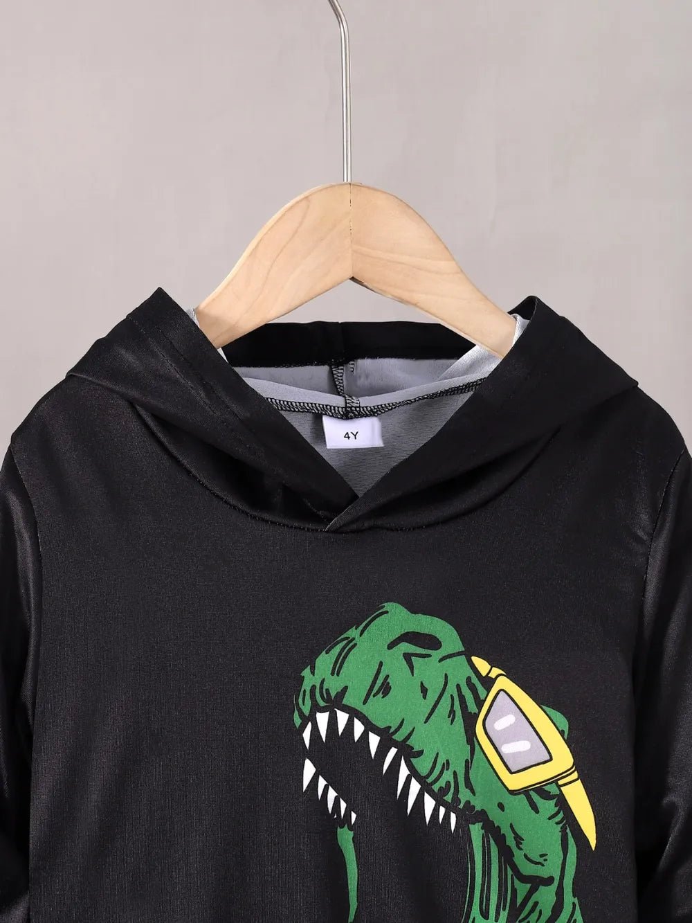 Children's Dinosaur Graphic Hoodie and Pants Set designed for comfort and style at Lookzlike