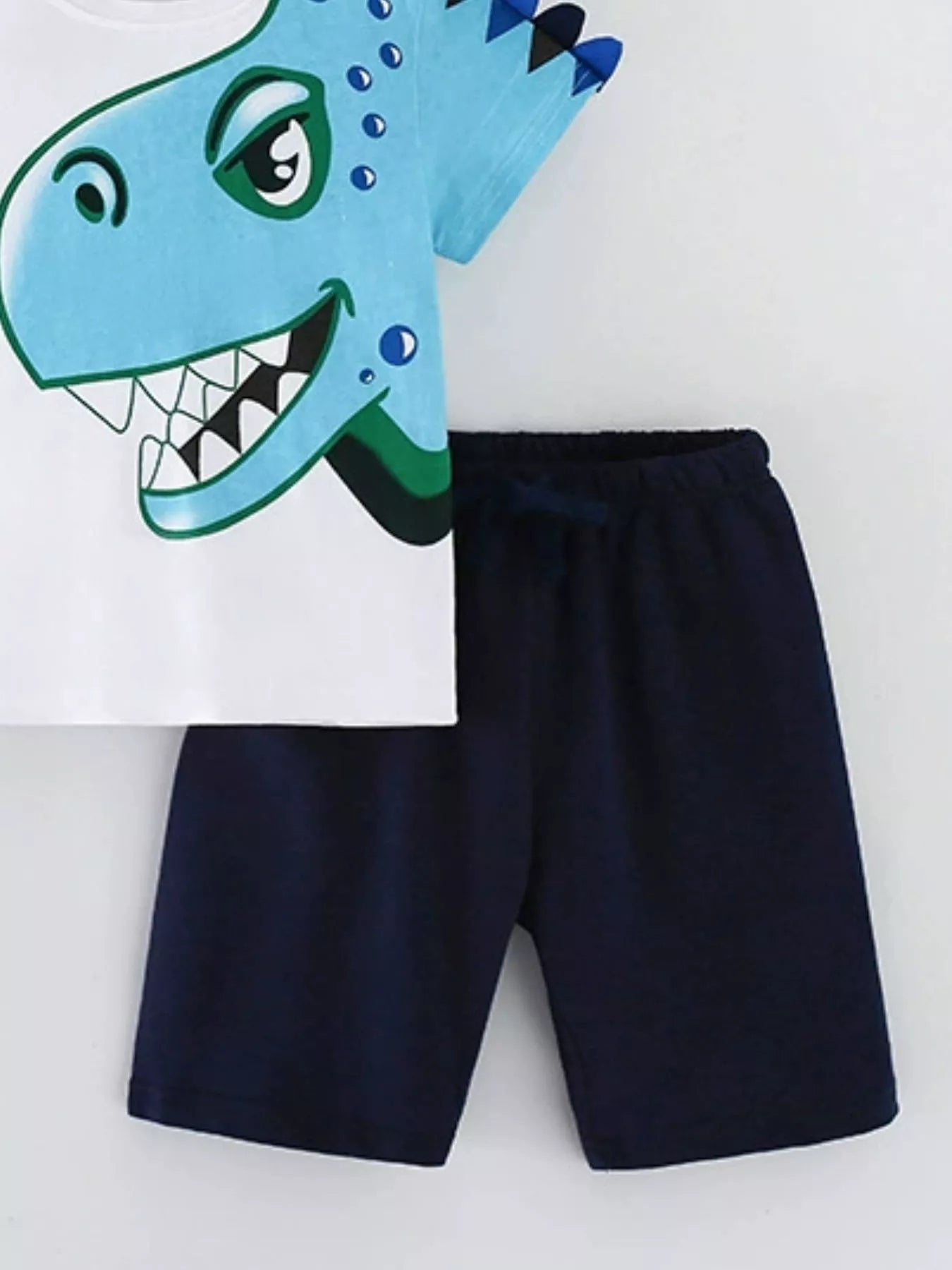 Children's Dinosaur Short Sleeve T-Shirt & Shorts Set designed for comfort and style at Lookzlike