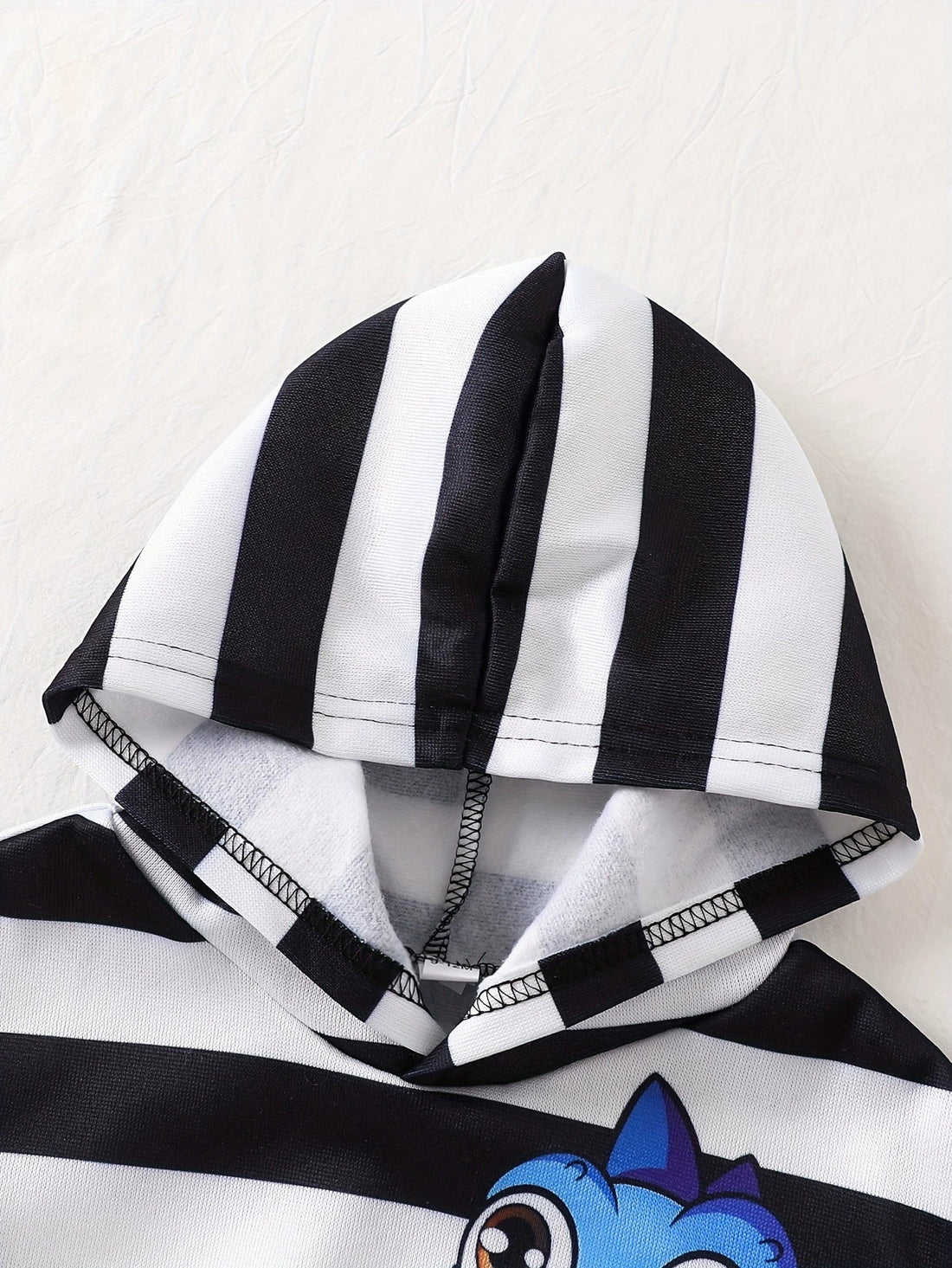 Children's Dinosaur Striped Hoodie & Pants Set designed for comfort and style at Lookzlike