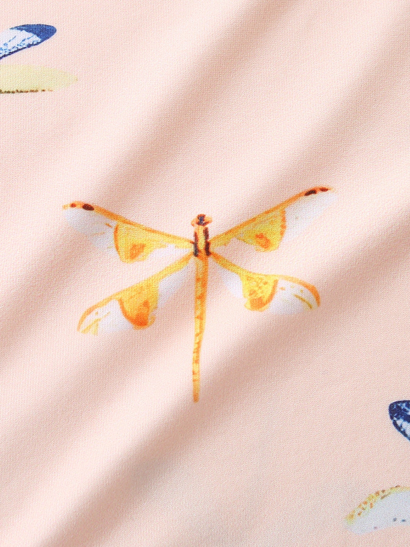 Children's Dragonfly Print Casual Tee and Shorts Set designed for comfort and style at Lookzlike