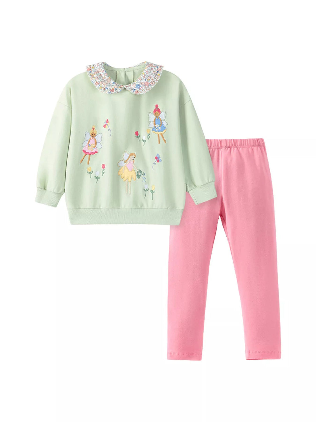 Children's Fairy Sweatshirt & Leggings Set designed for comfort and style at Lookzlike