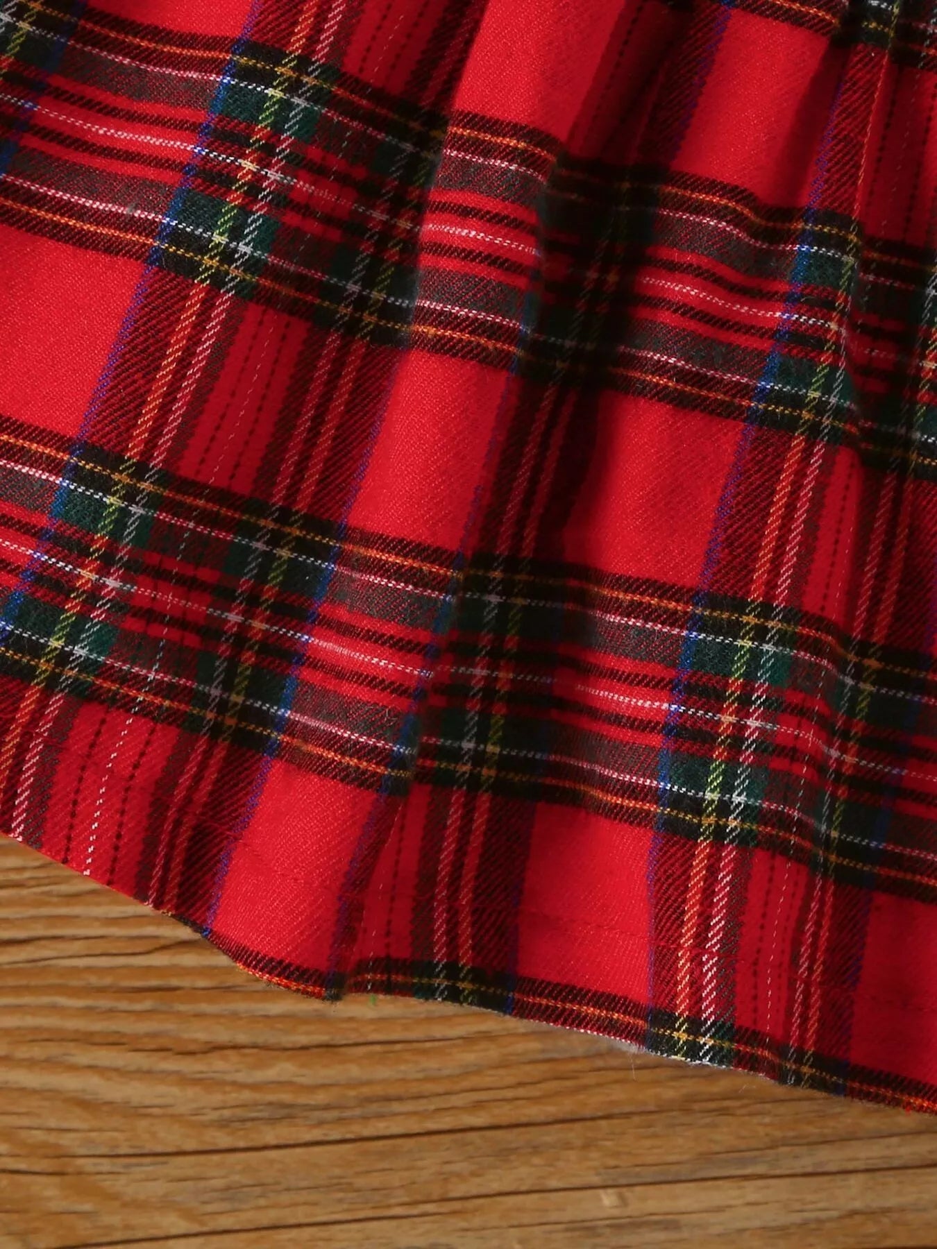 Children's First Christmas Bodysuit and Plaid Dress Outfit Set with Headband designed for comfort and style at Lookzlike