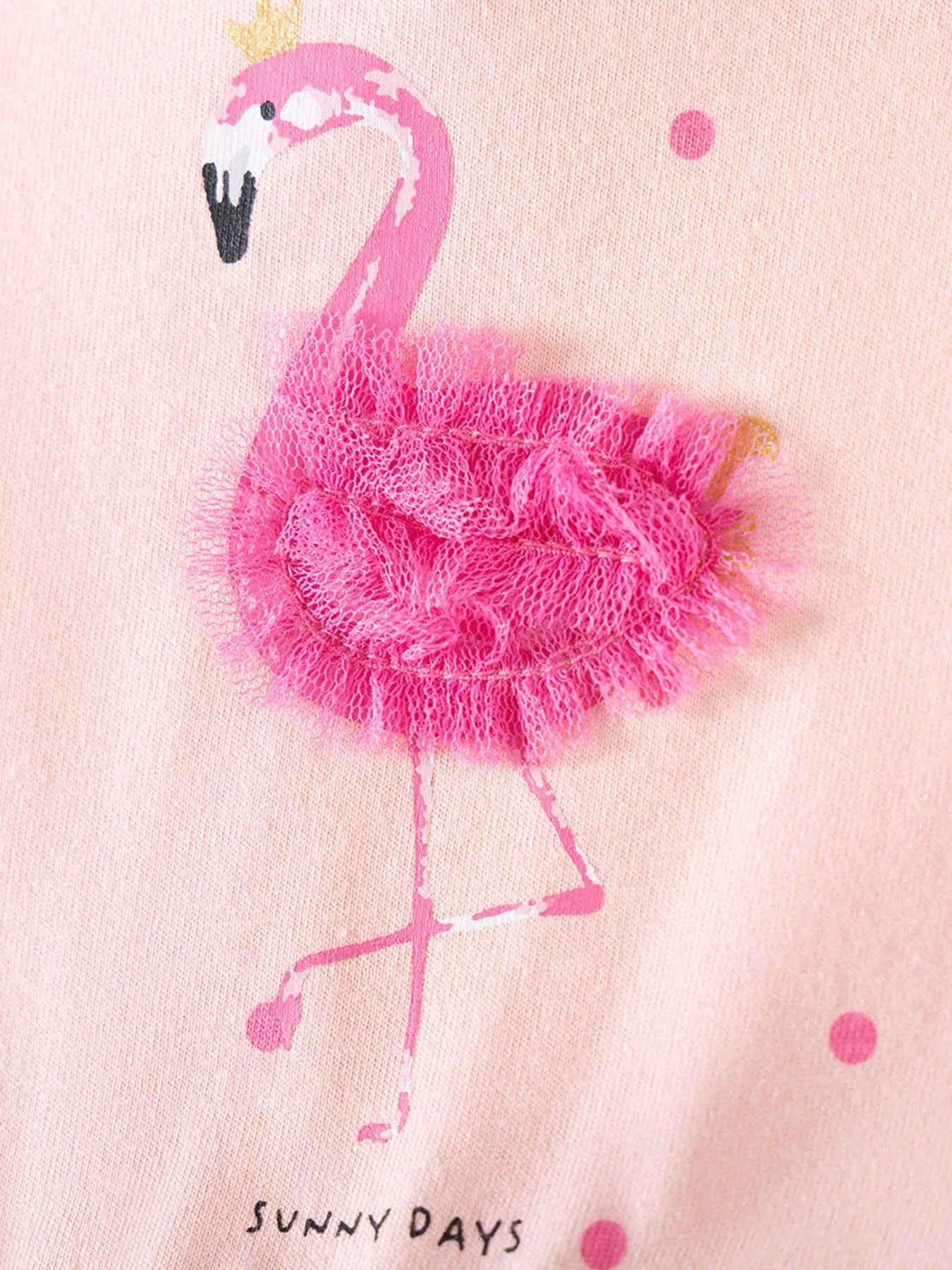 Children's Flamingo Tulle Dress designed for comfort and style at Lookzlike