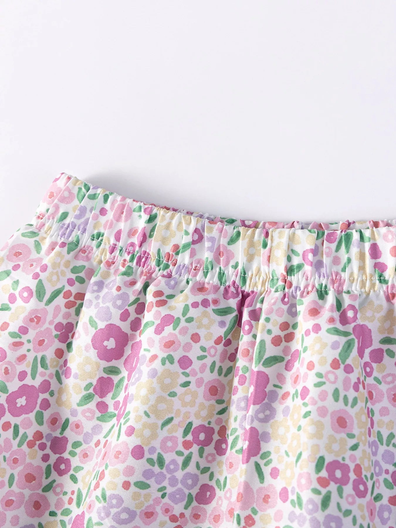 Children's Floral Unicorn Top and Shorts Set designed for comfort and style at Lookzlike