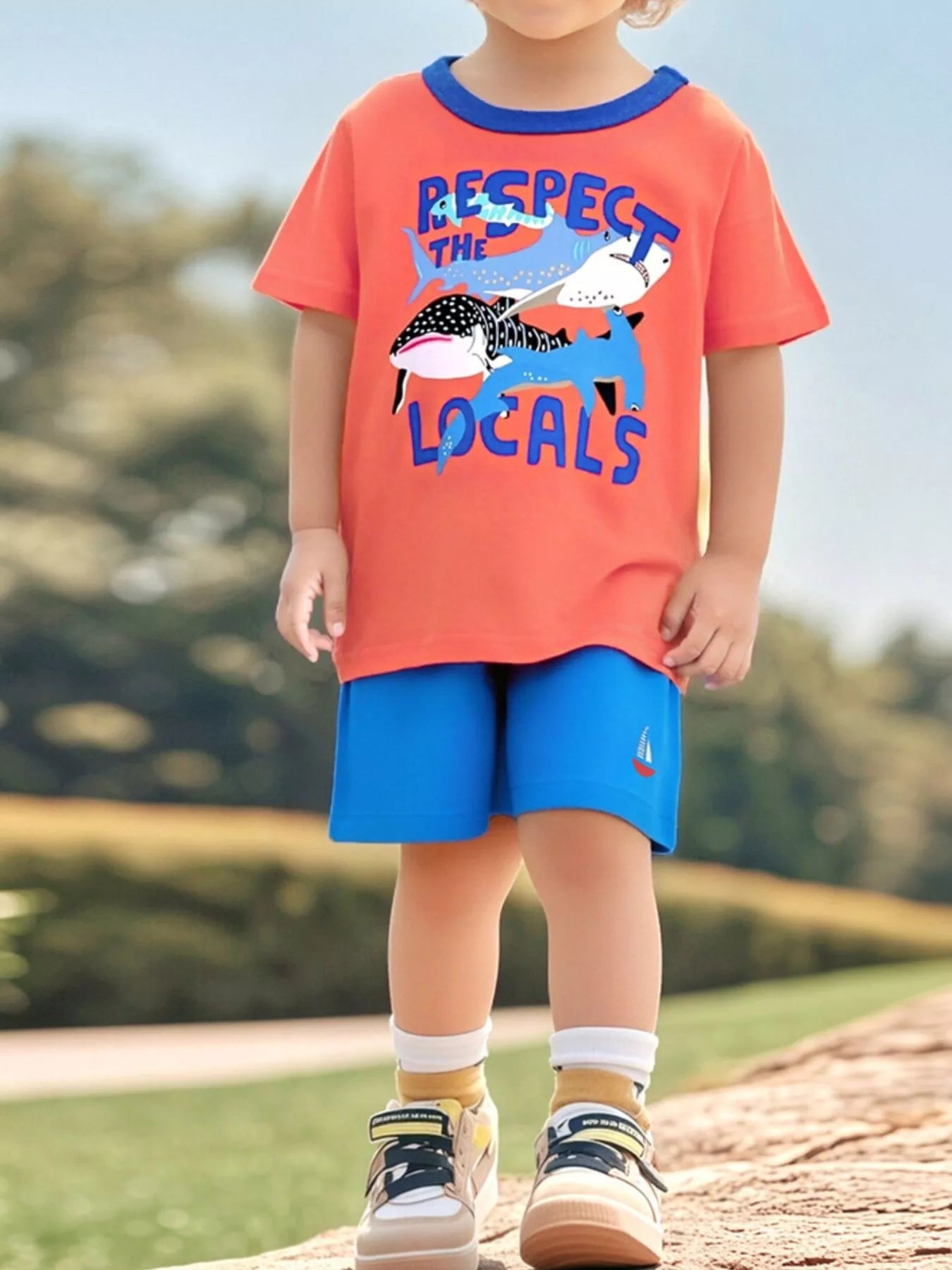 Children's Graphic Crew Neck T-Shirt designed for comfort and style at Lookzlike