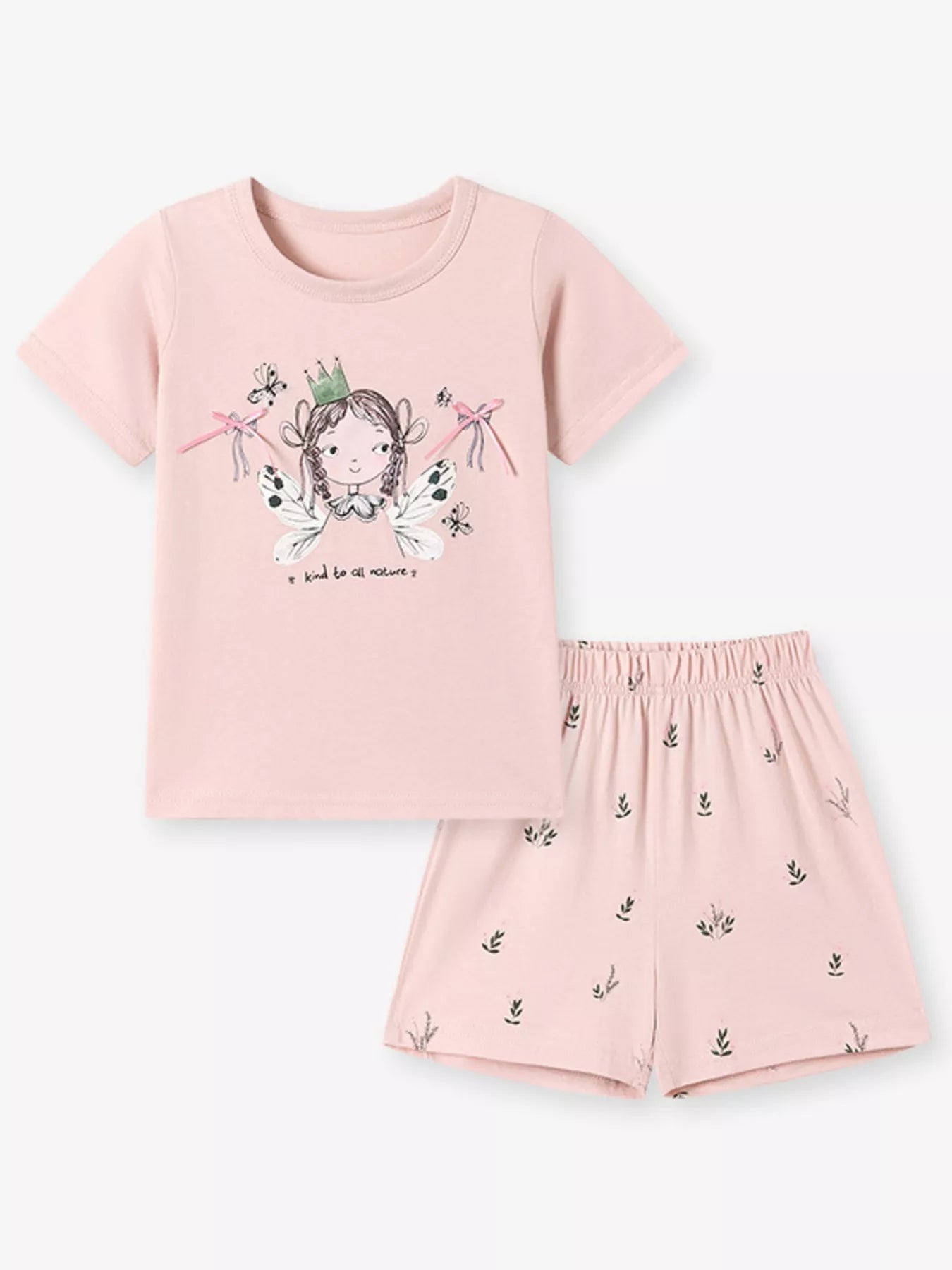 Children's Graphic Short Sleeve Tee and Shorts Set designed for comfort and style at Lookzlike