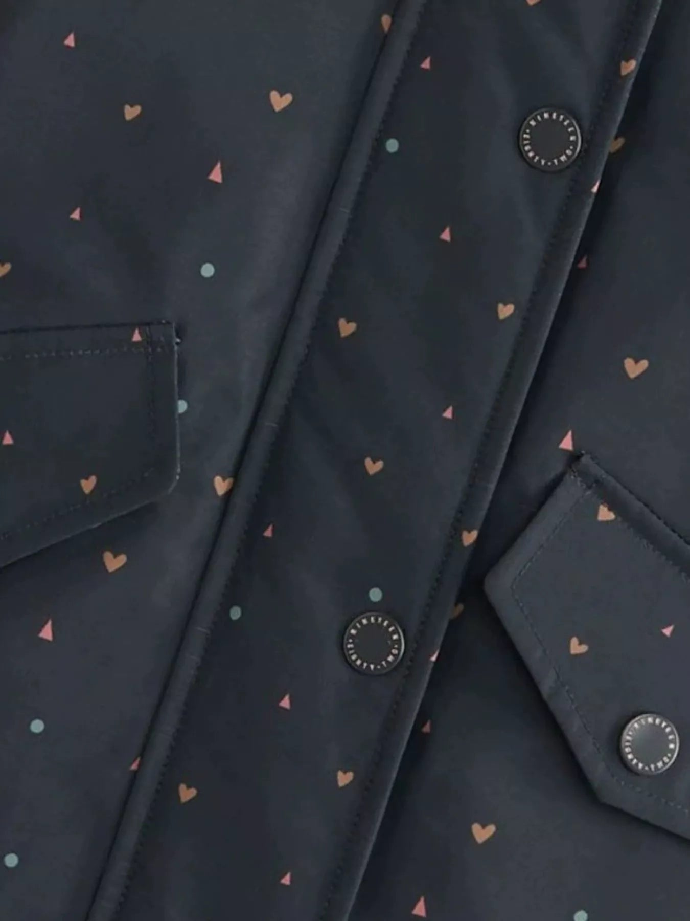 Children's Heart Print Zip Up Jacket designed for comfort and style at Lookzlike