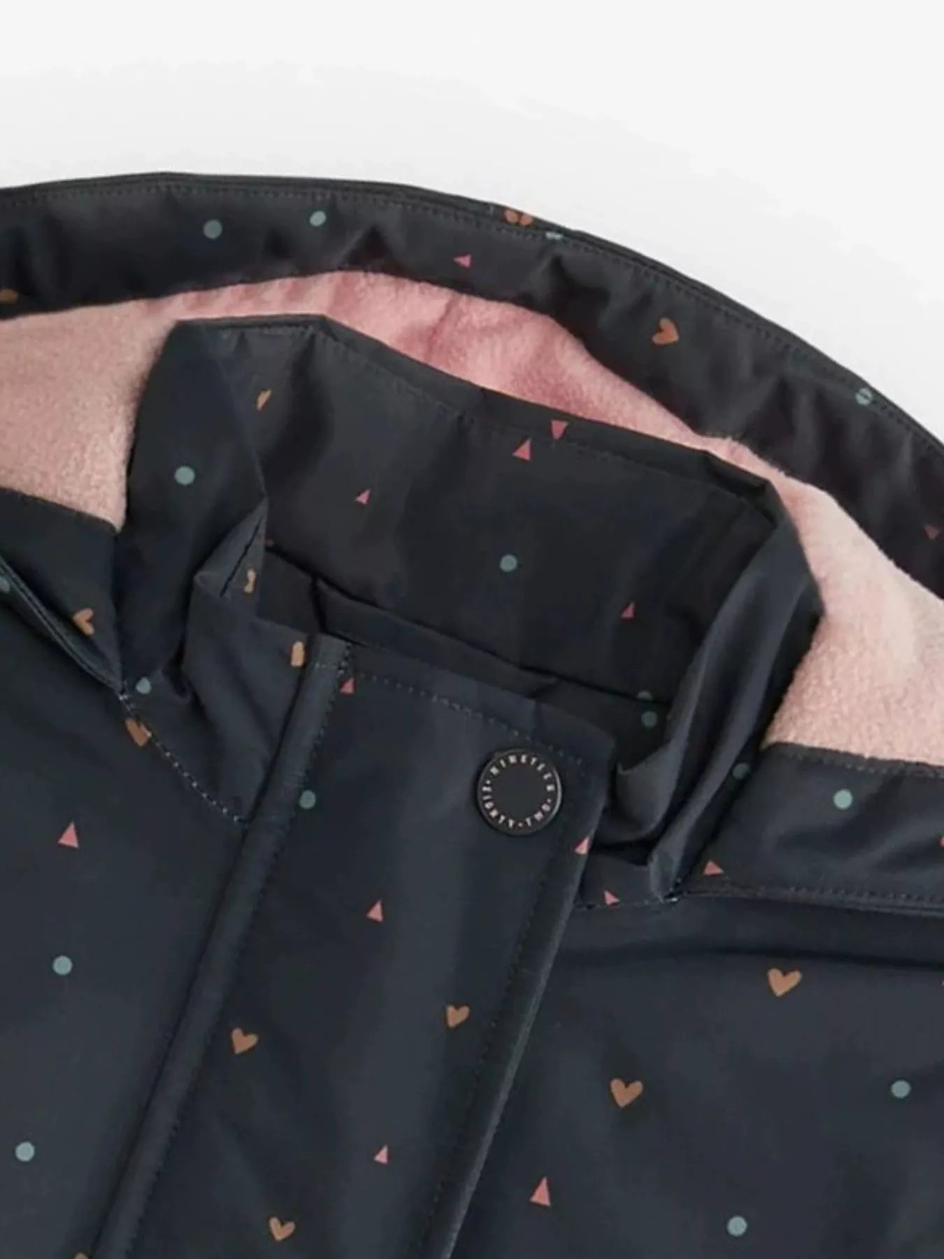 Children's Heart Print Zip Up Jacket designed for comfort and style at Lookzlike