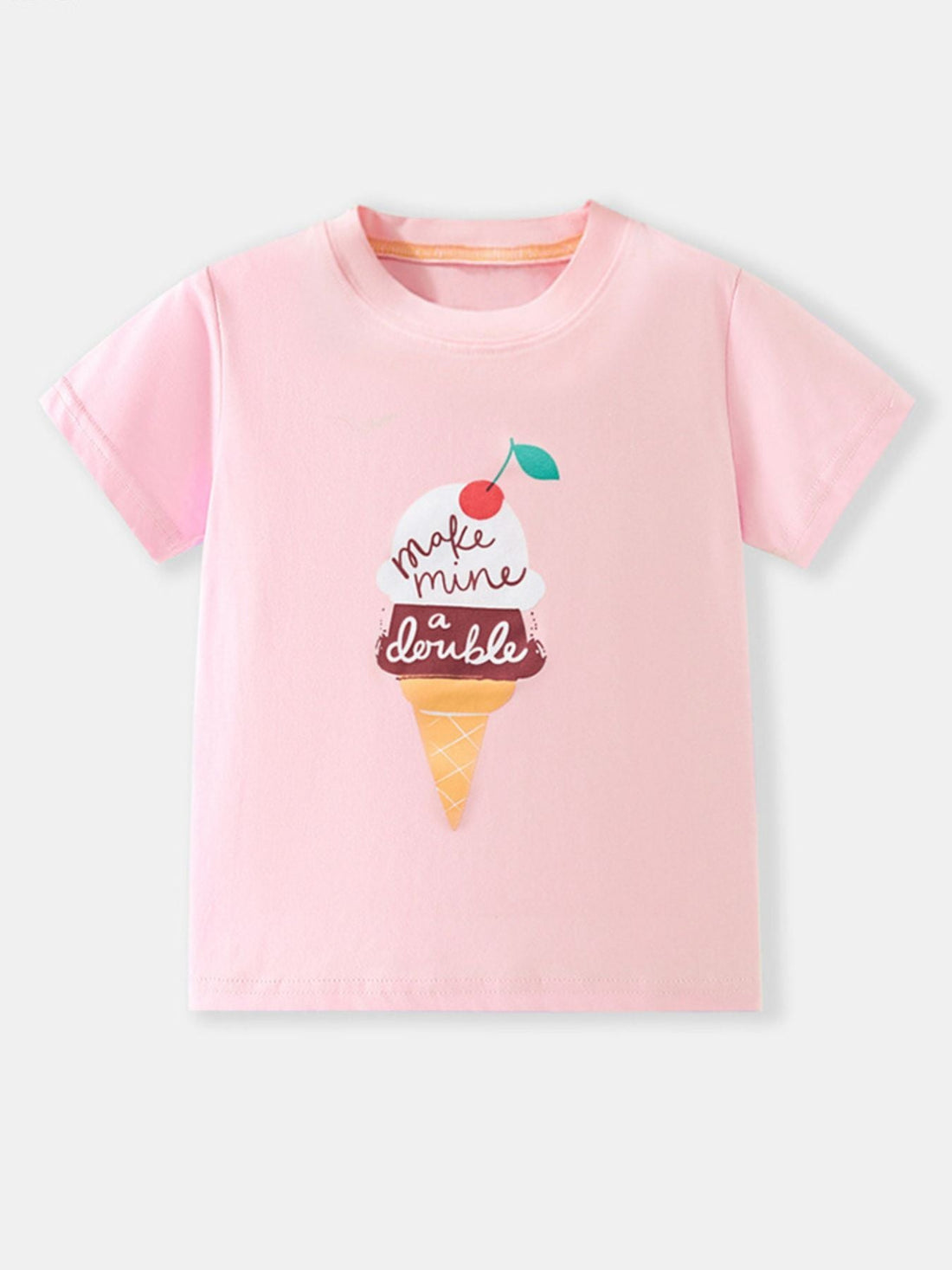 Children's Ice Cream Graphic Short Sleeve T-Shirt designed for comfort and style at Lookzlike