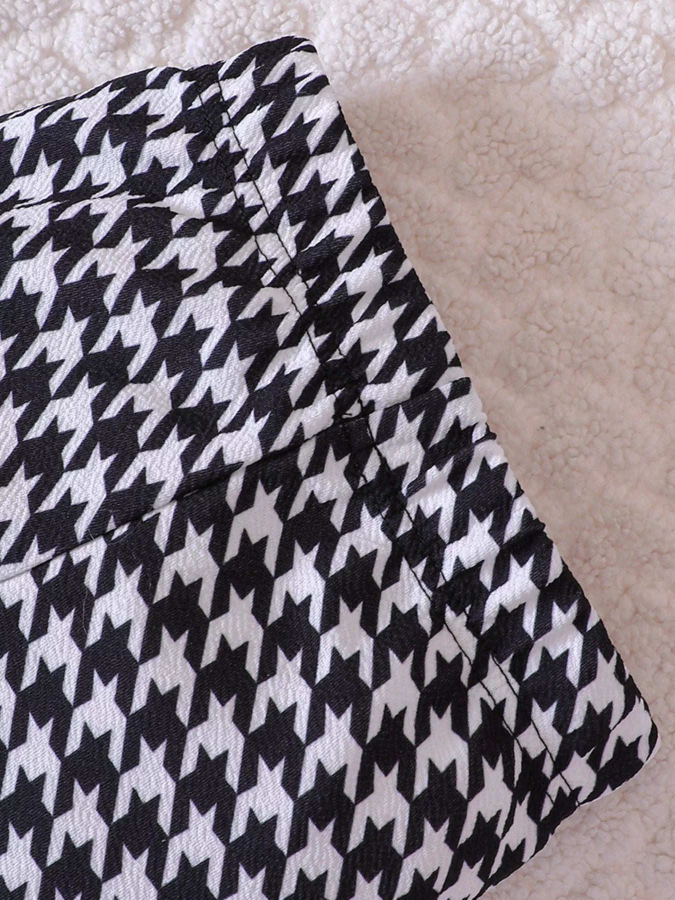 Children's Long Sleeve Top & Houndstooth Pants Set designed for comfort and style at Lookzlike