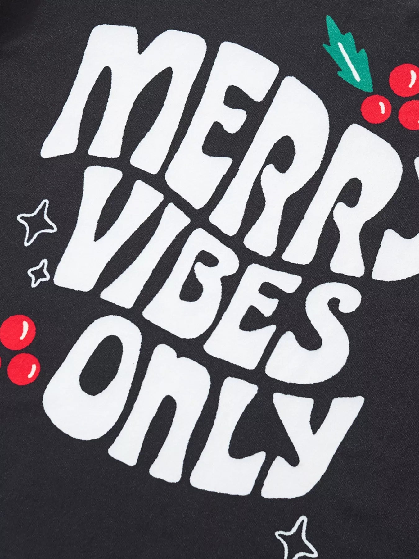 Children's Merry Vibes Only Christmas Pajama Set designed for comfort and style at Lookzlike