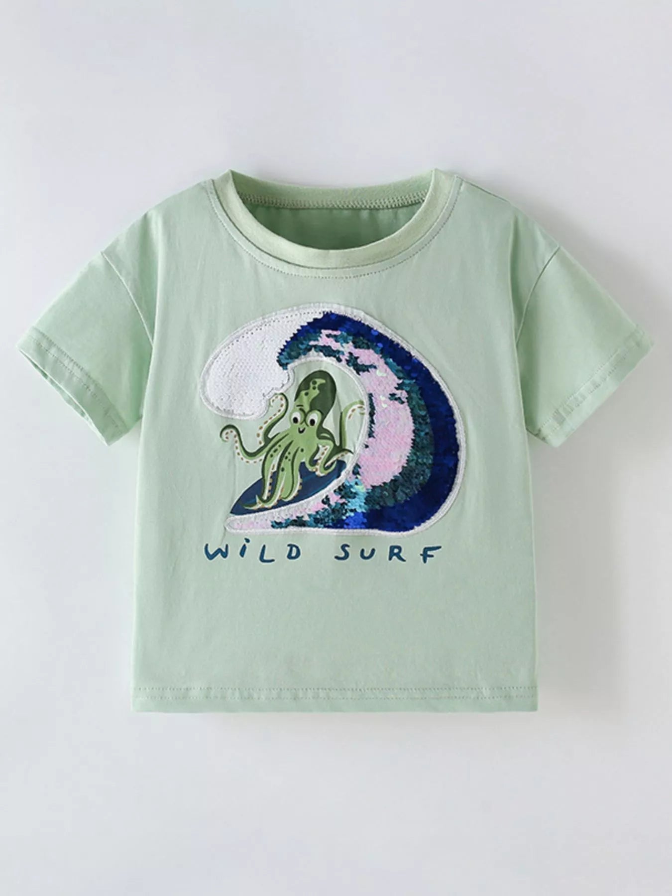 Children's Octopus Round Neck Tee designed for comfort and style at Lookzlike