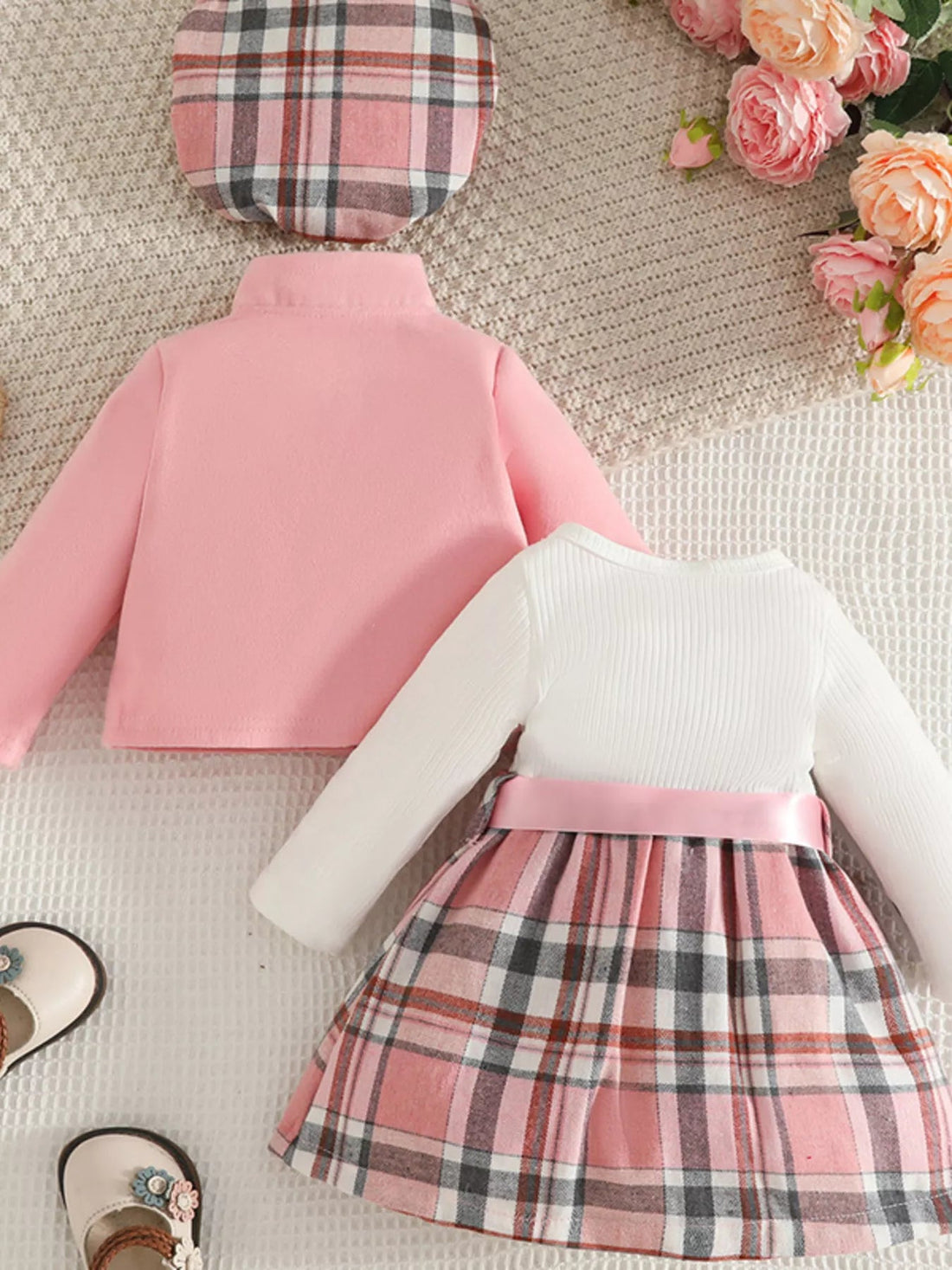 Children's Plaid 3 - Piece Outfit Set designed for comfort and style at Lookzlike