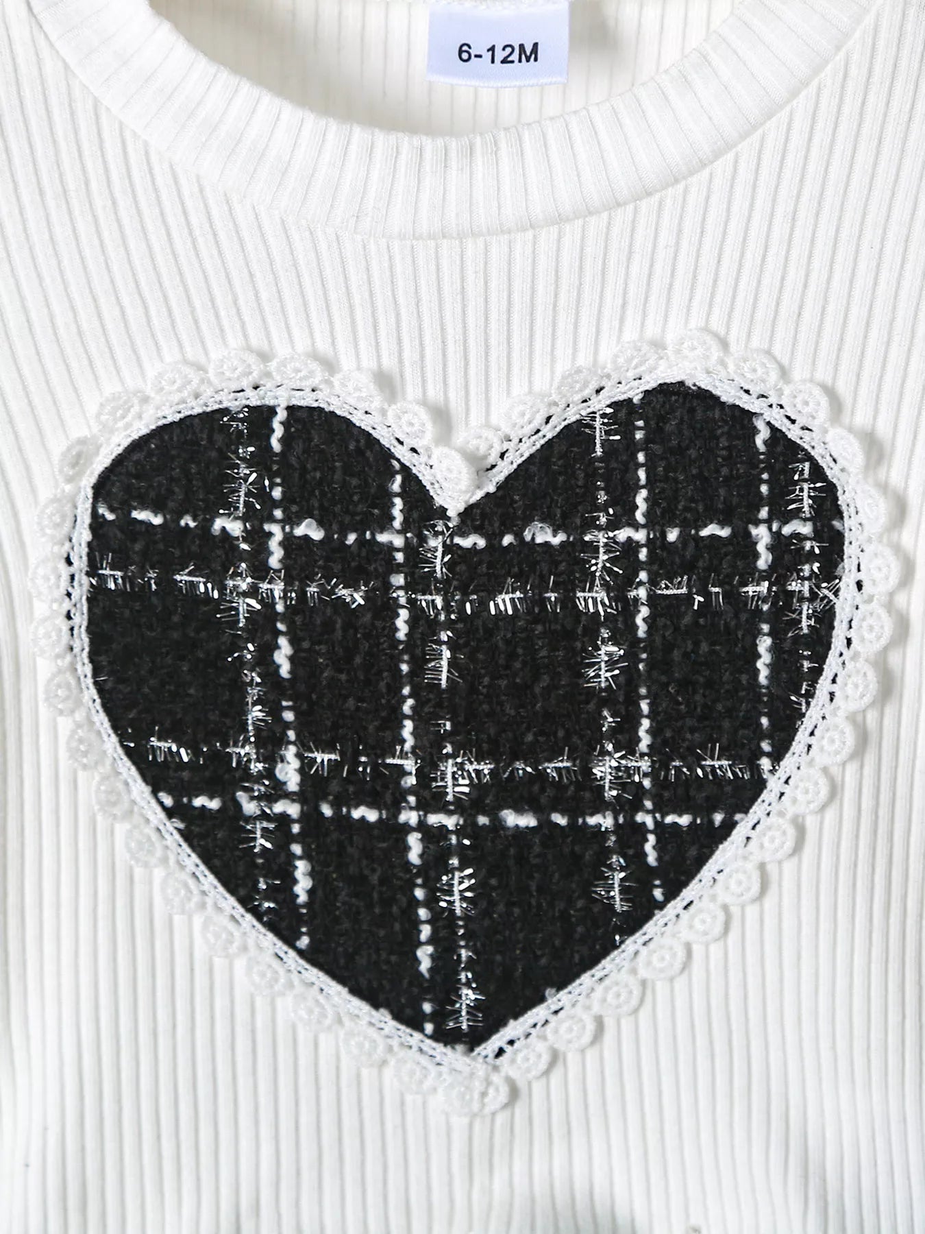 Children's Plaid Heart Top and Skirt Set designed for comfort and style at Lookzlike