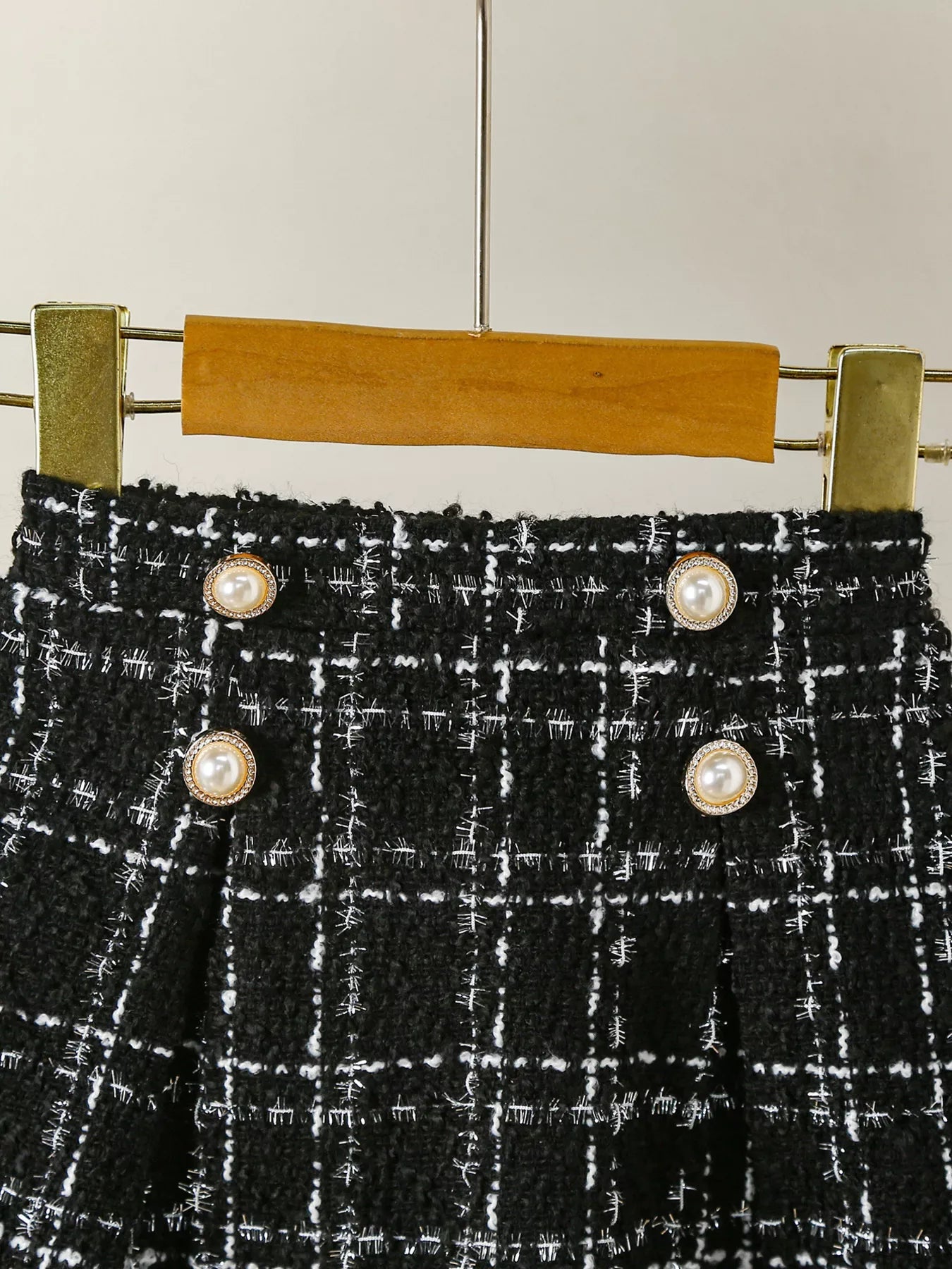 Children's Plaid Heart Top and Skirt Set designed for comfort and style at Lookzlike