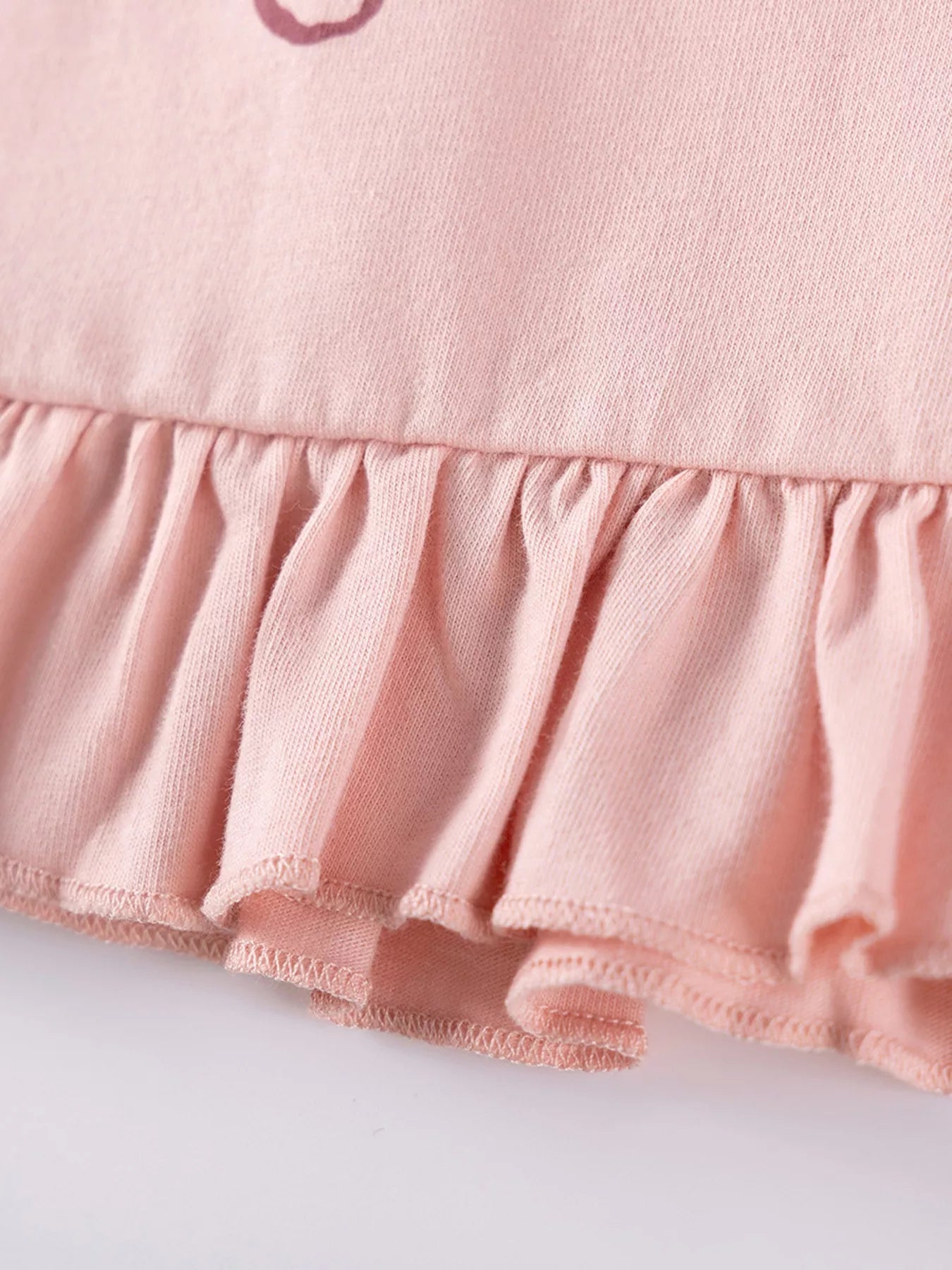 Children's Ruffle Trim Long Sleeve Dress designed for comfort and style at Lookzlike