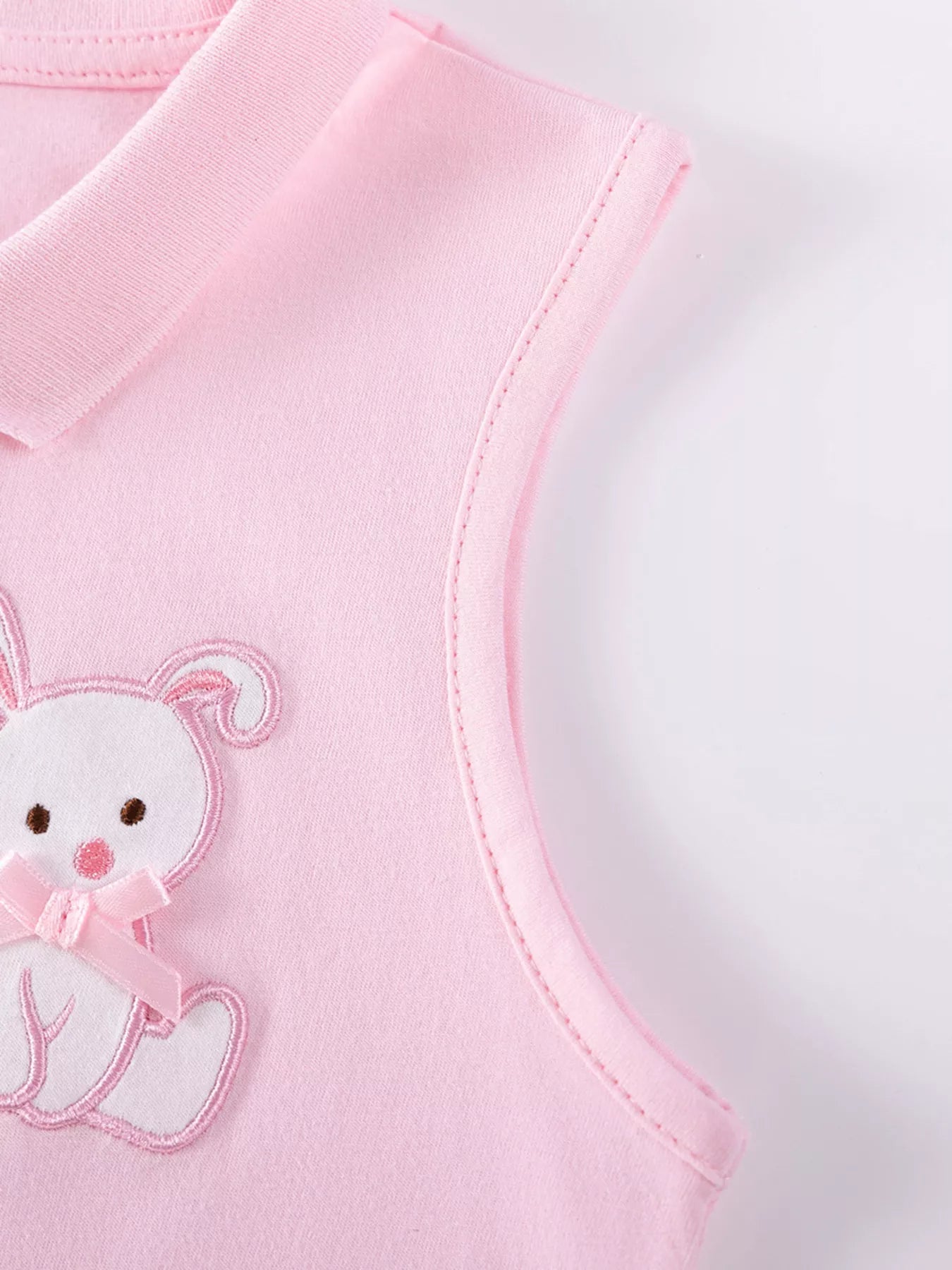 Children's Ruffled Hem Sleeveless Polo Dress designed for comfort and style at Lookzlike