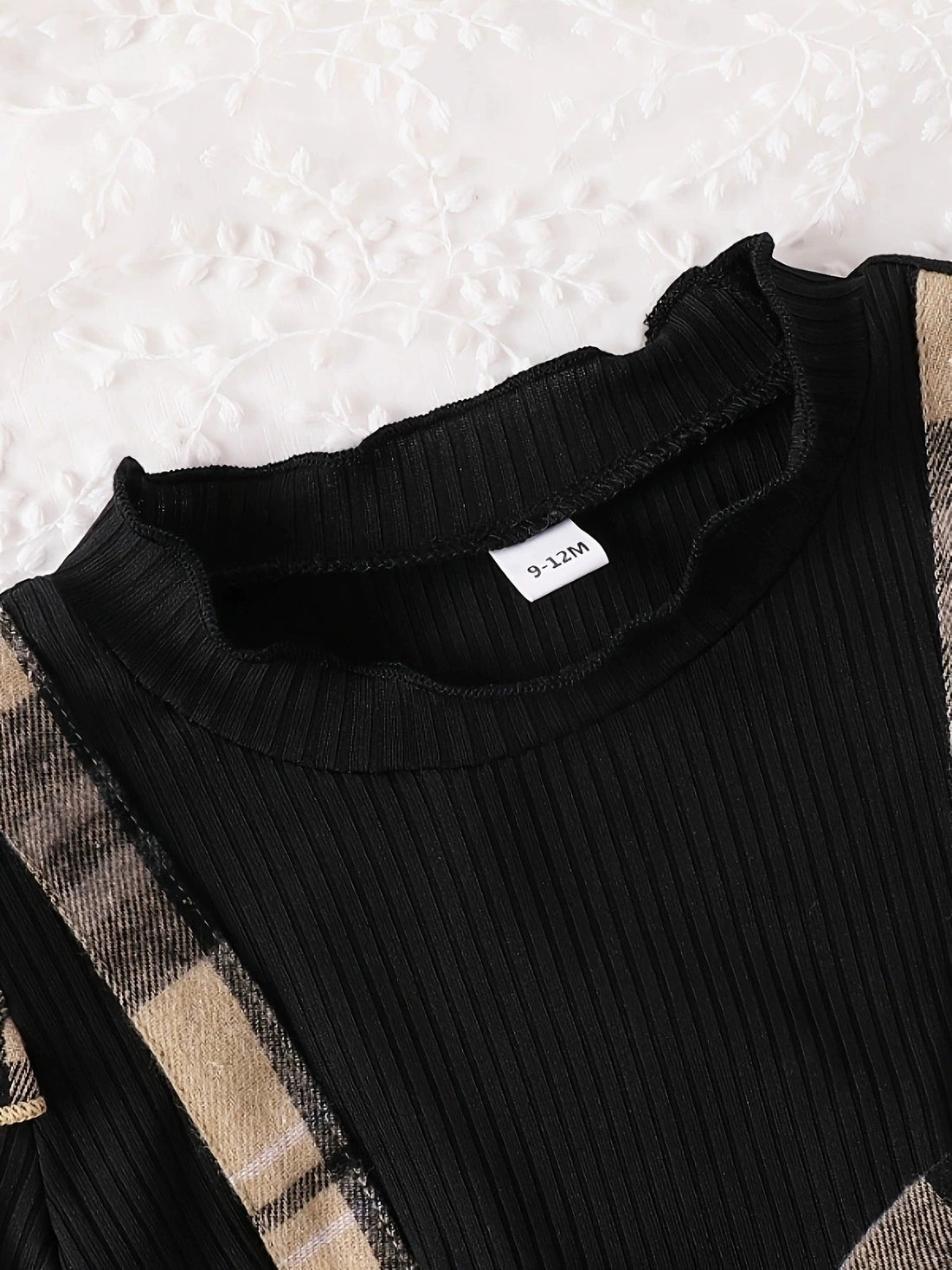 Children's Ruffled Plaid Dress & Hat Set designed for comfort and style at Lookzlike