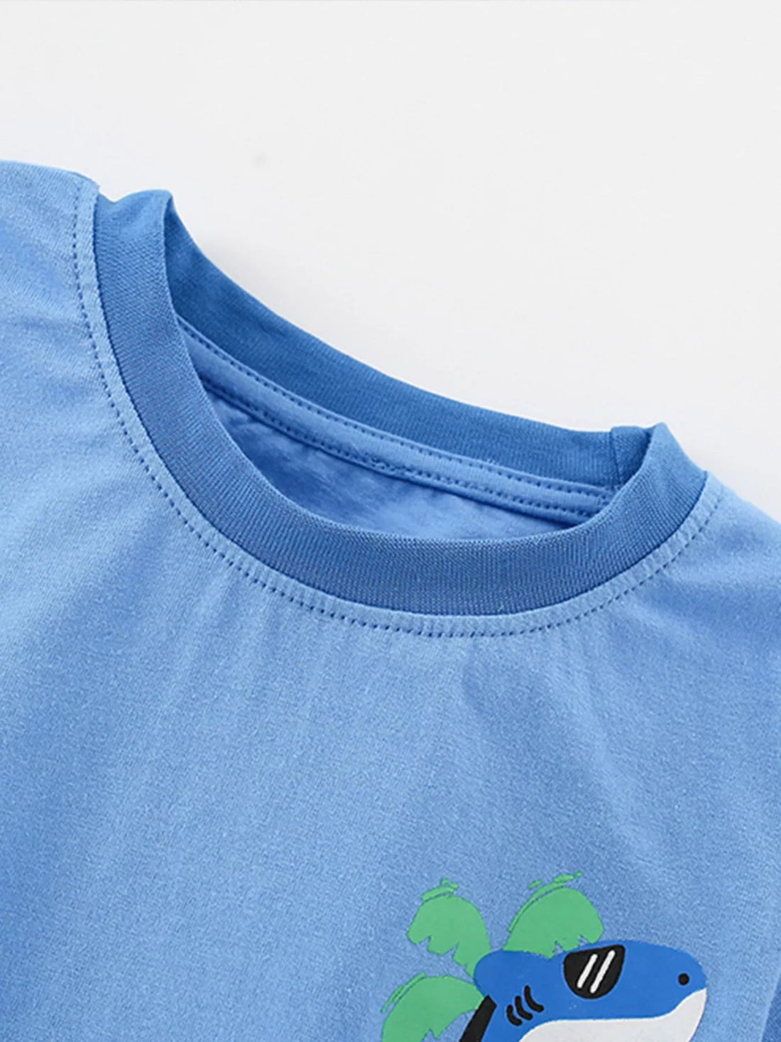 Children's Shark Graphic Tee and Shorts Set designed for comfort and style at Lookzlike