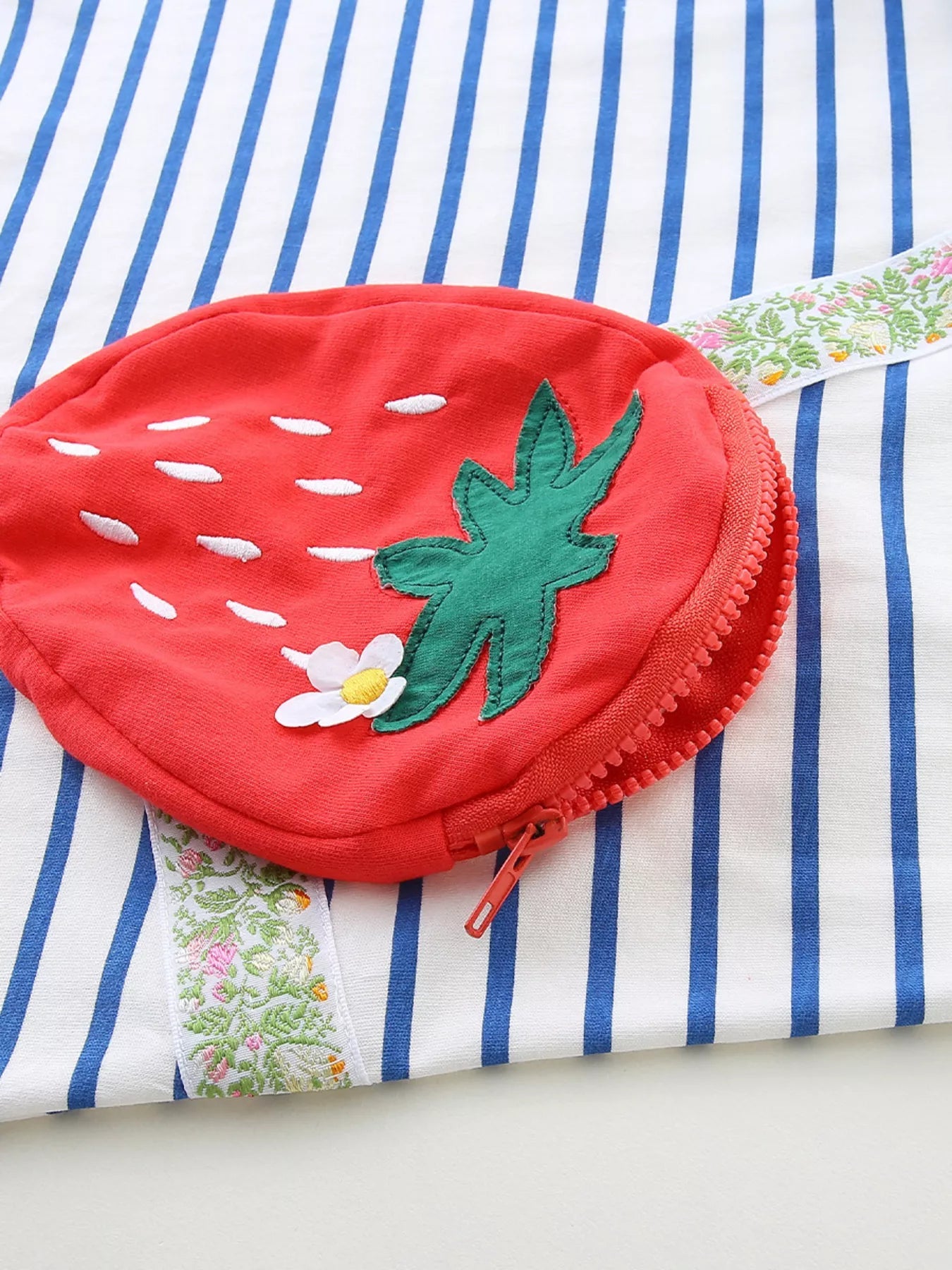 Children's Strawberry Striped Long Sleeve Dress designed for comfort and style at Lookzlike