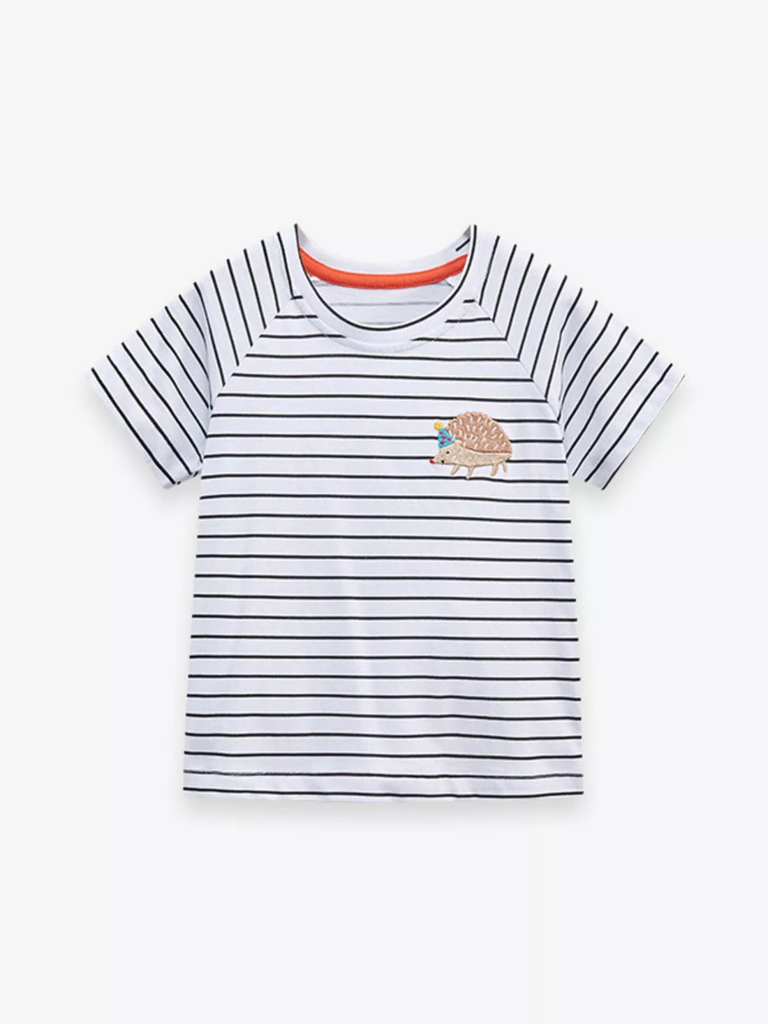 Children's Striped Crew Neck T-Shirt designed for comfort and style at Lookzlike