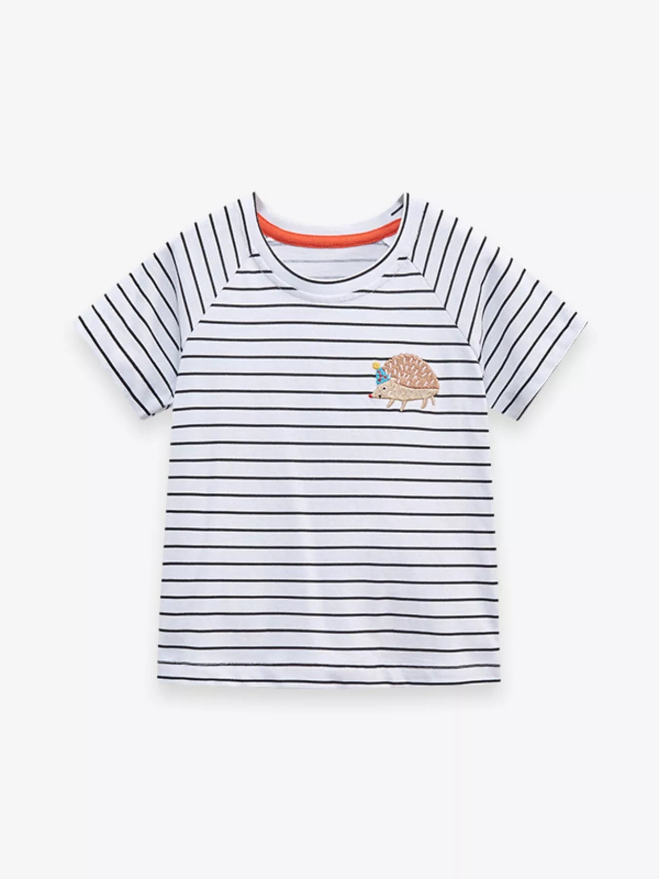 Children's Striped Crew Neck T-Shirt designed for comfort and style at Lookzlike