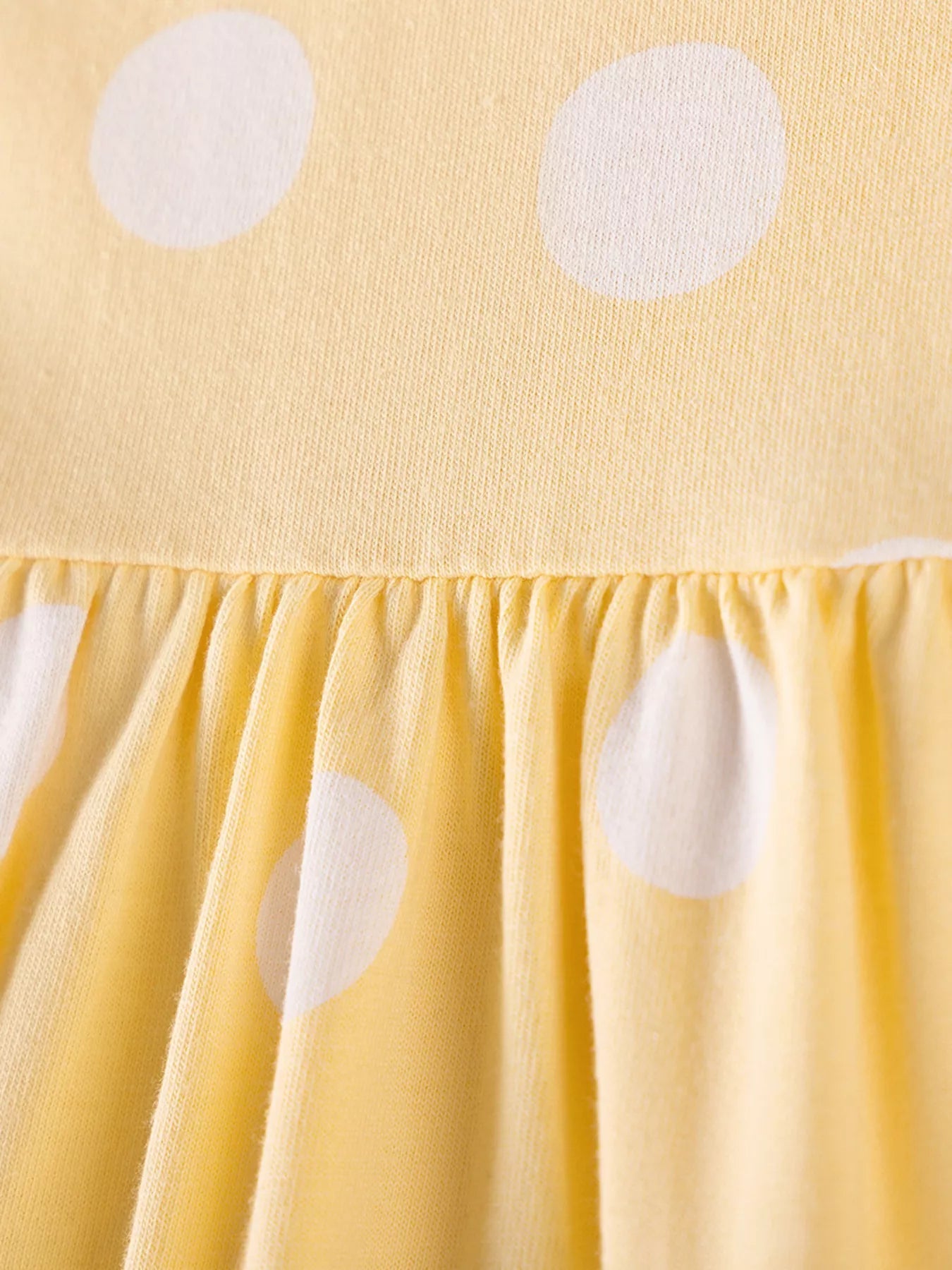 Children's Swan Applique Polka Dot Ruffle Sleeve Dress designed for comfort and style at Lookzlike